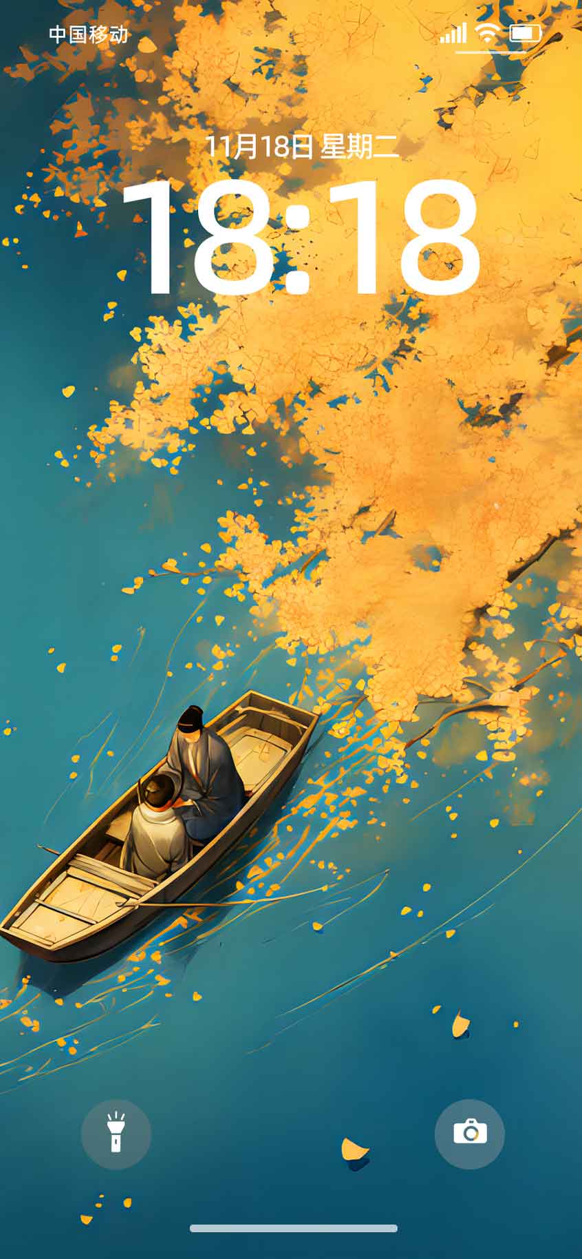 0006朝暮静心划船4K壁纸晨光湖面扁舟冥想意境手机电脑桌面高清背景图-衔鳞集