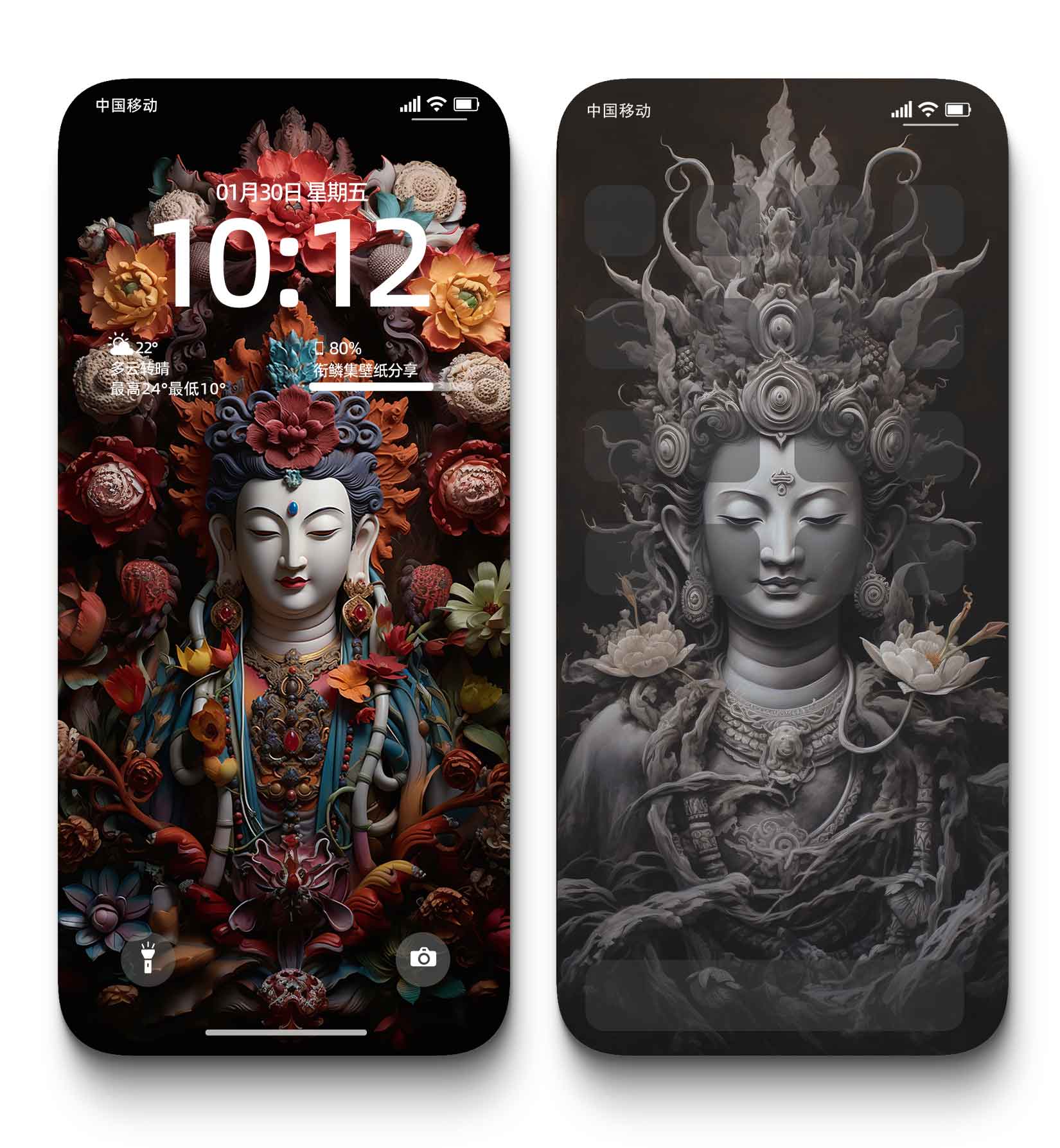 图片[1]-0013佛缘4K壁纸莲花禅意静心菩提意境手机电脑桌面高清背景图-衔鳞集