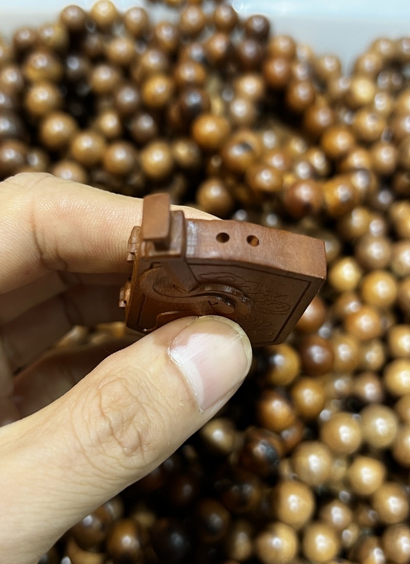 图片[6]-雷击天然紫微桃木锻造九字真言七星剑盾挂件-衔鳞集