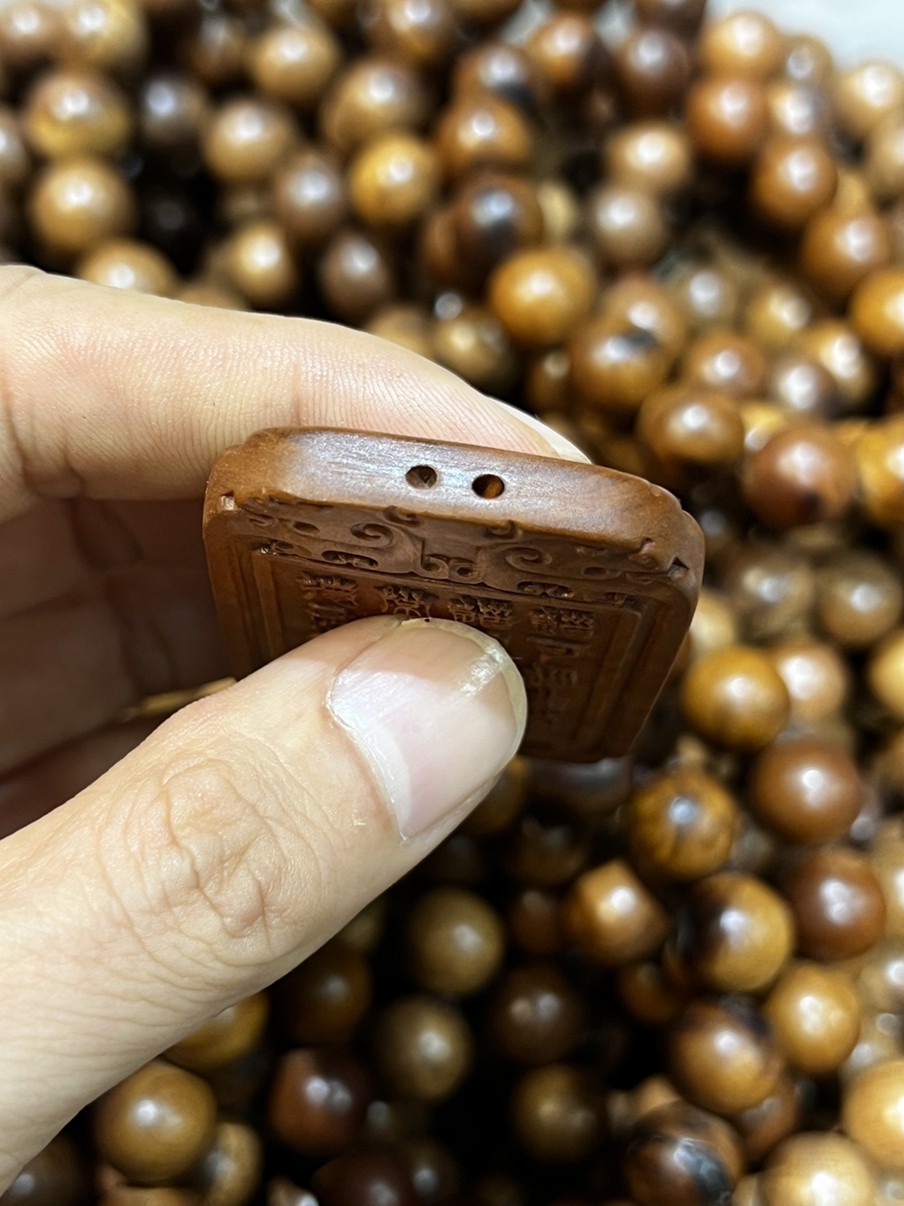 图片[4]-太极阴阳鱼玄武八卦纹枣木随身首饰-衔鳞集