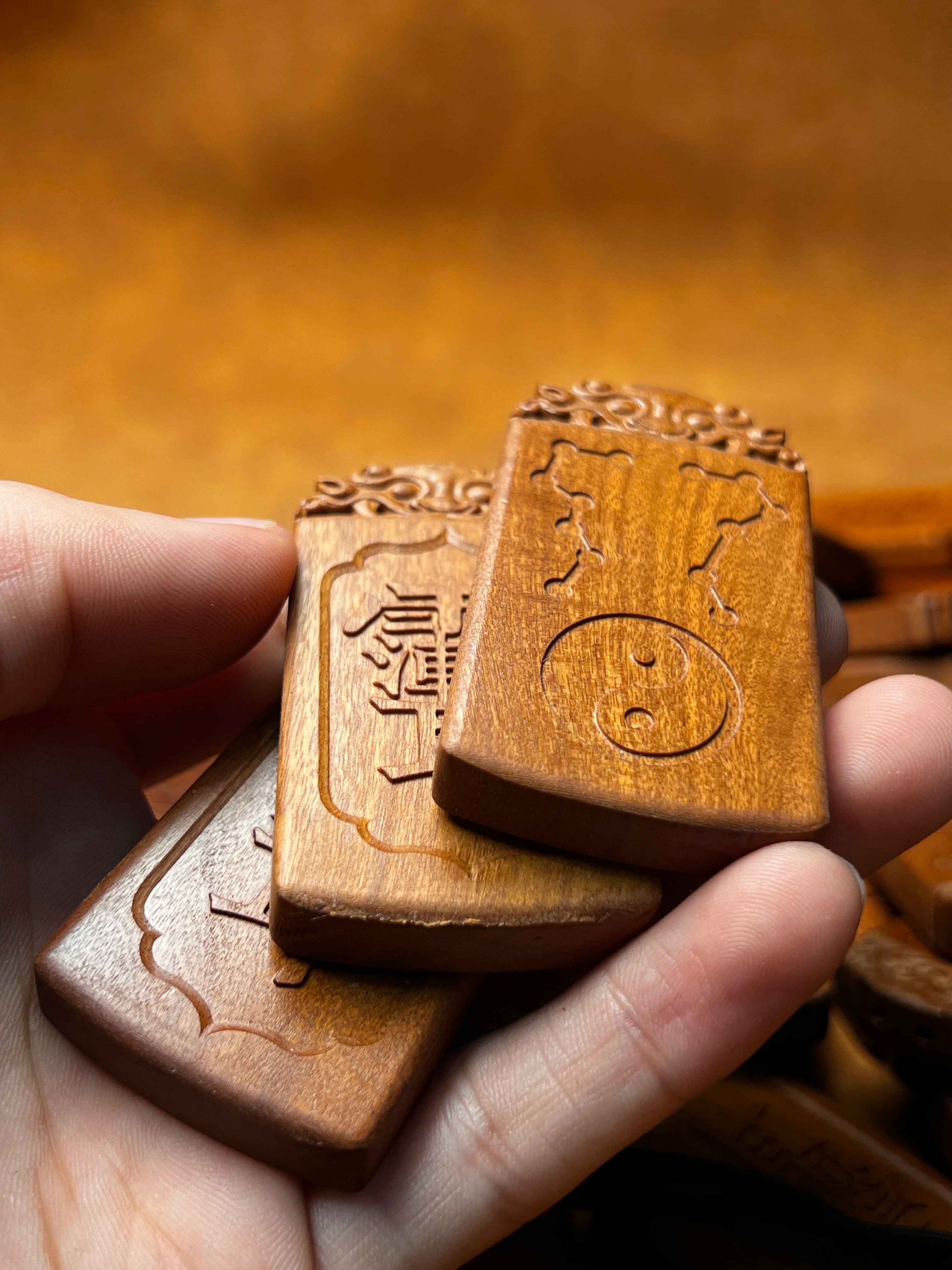 图片[5]-紫微讳南辰北斗太极图七星护命道系枣木无事牌-衔鳞集