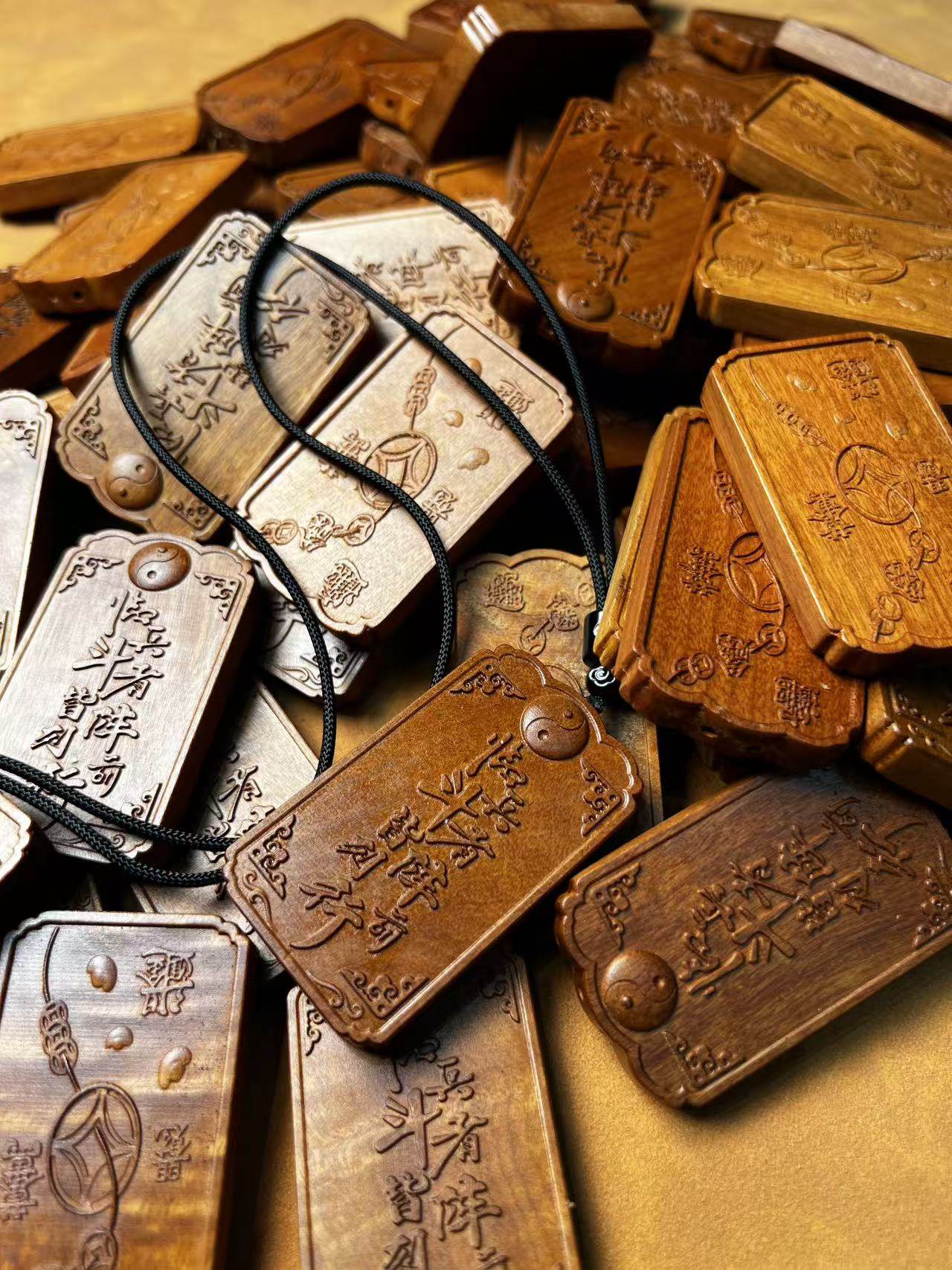 图片[10]-九字真言护身道系枣木精雕平安无事牌-衔鳞集