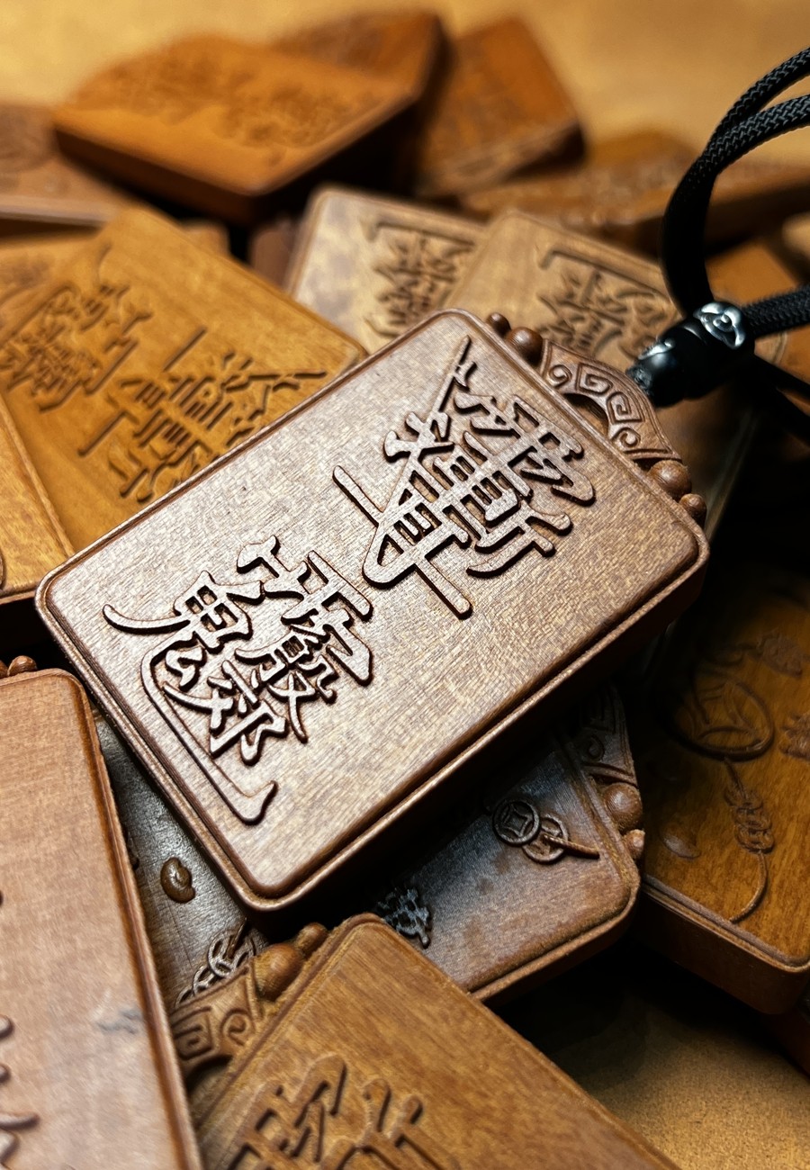 图片[4]-紫微讳殷郊元帅镇煞护身道系枣木精雕无事牌-衔鳞集