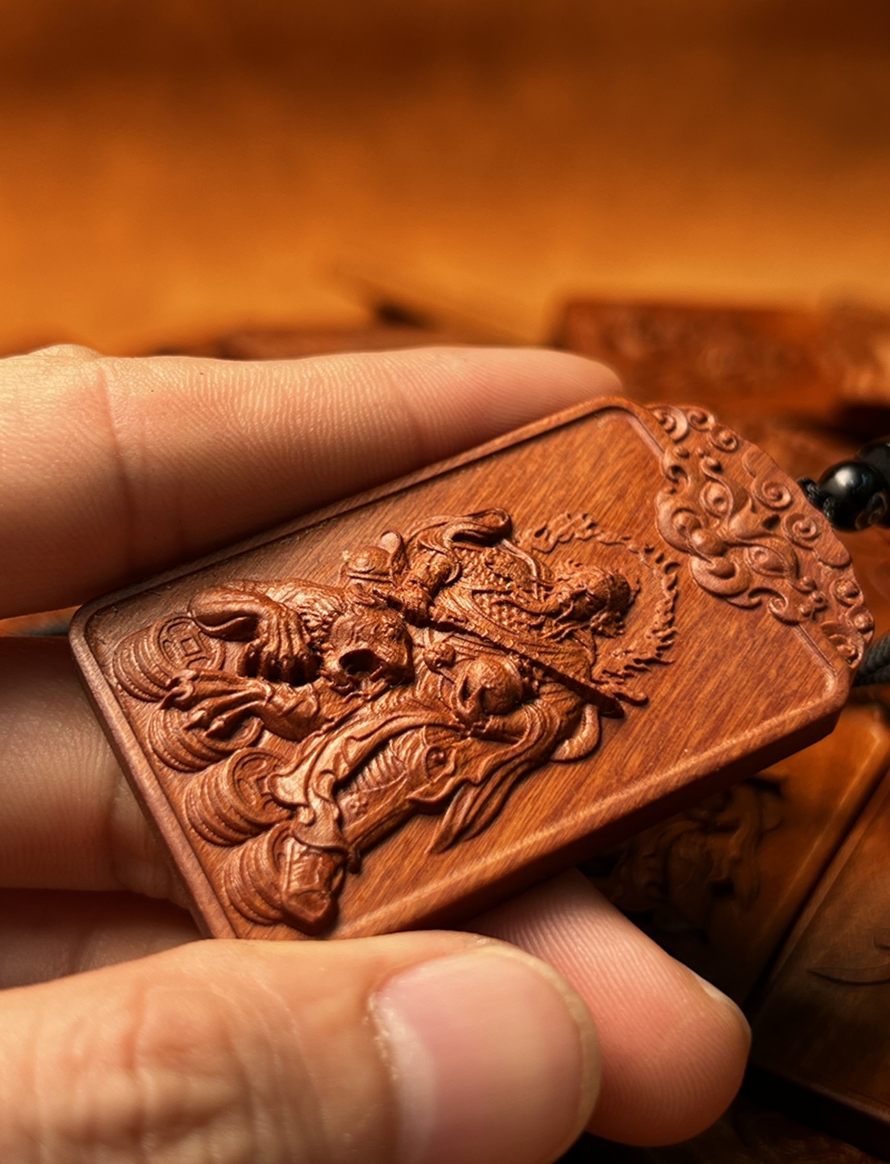 图片[6]-赵公明财神招财镇库道系枣木随身无事牌-衔鳞集