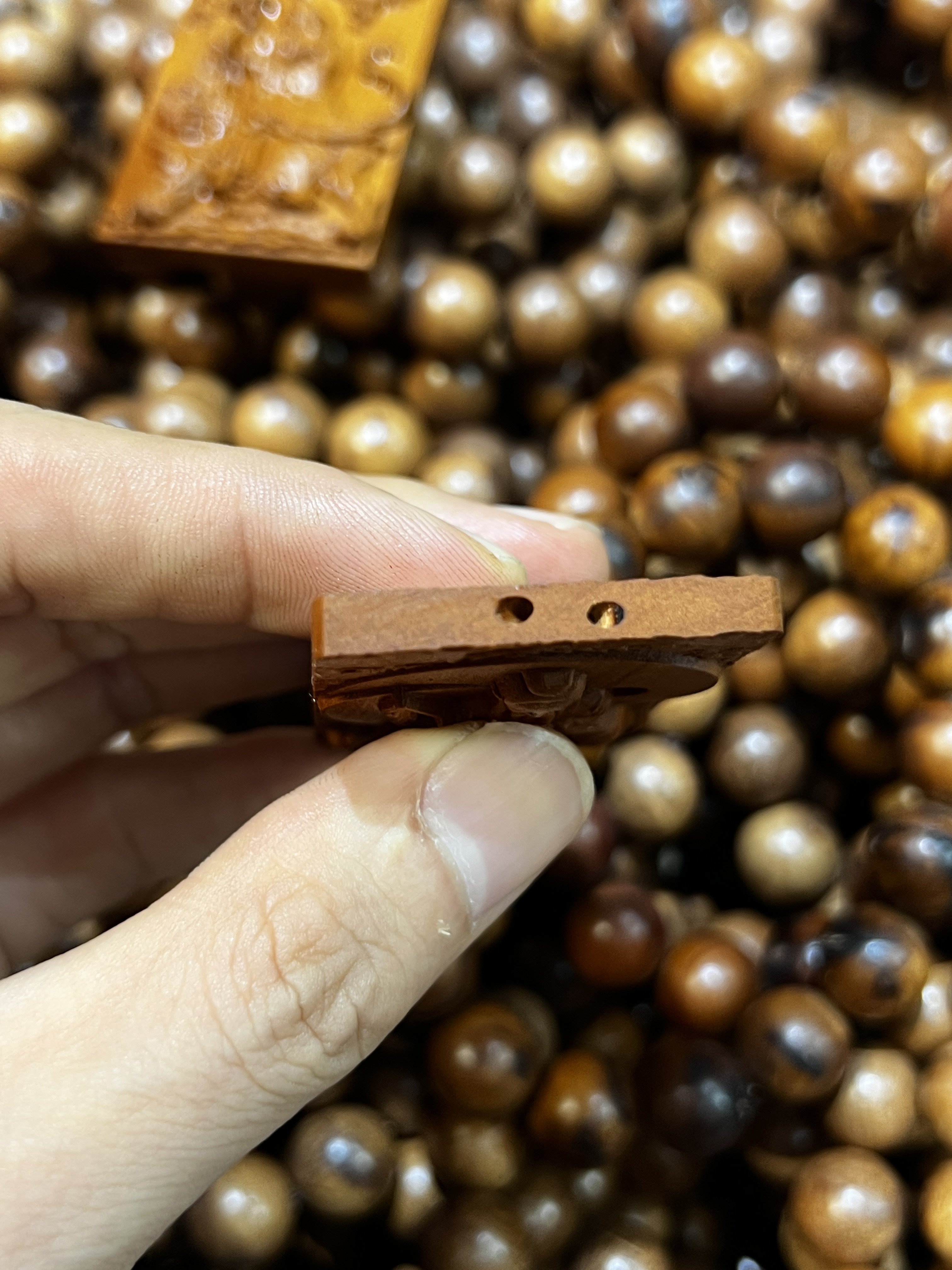 图片[8]-太上老君道德天尊护法赐福枣木精雕道系无事牌-衔鳞集