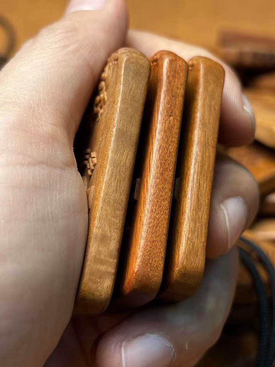 图片[5]-紫微讳八卦纹镇宅化煞枣木精雕平安无事牌-衔鳞集