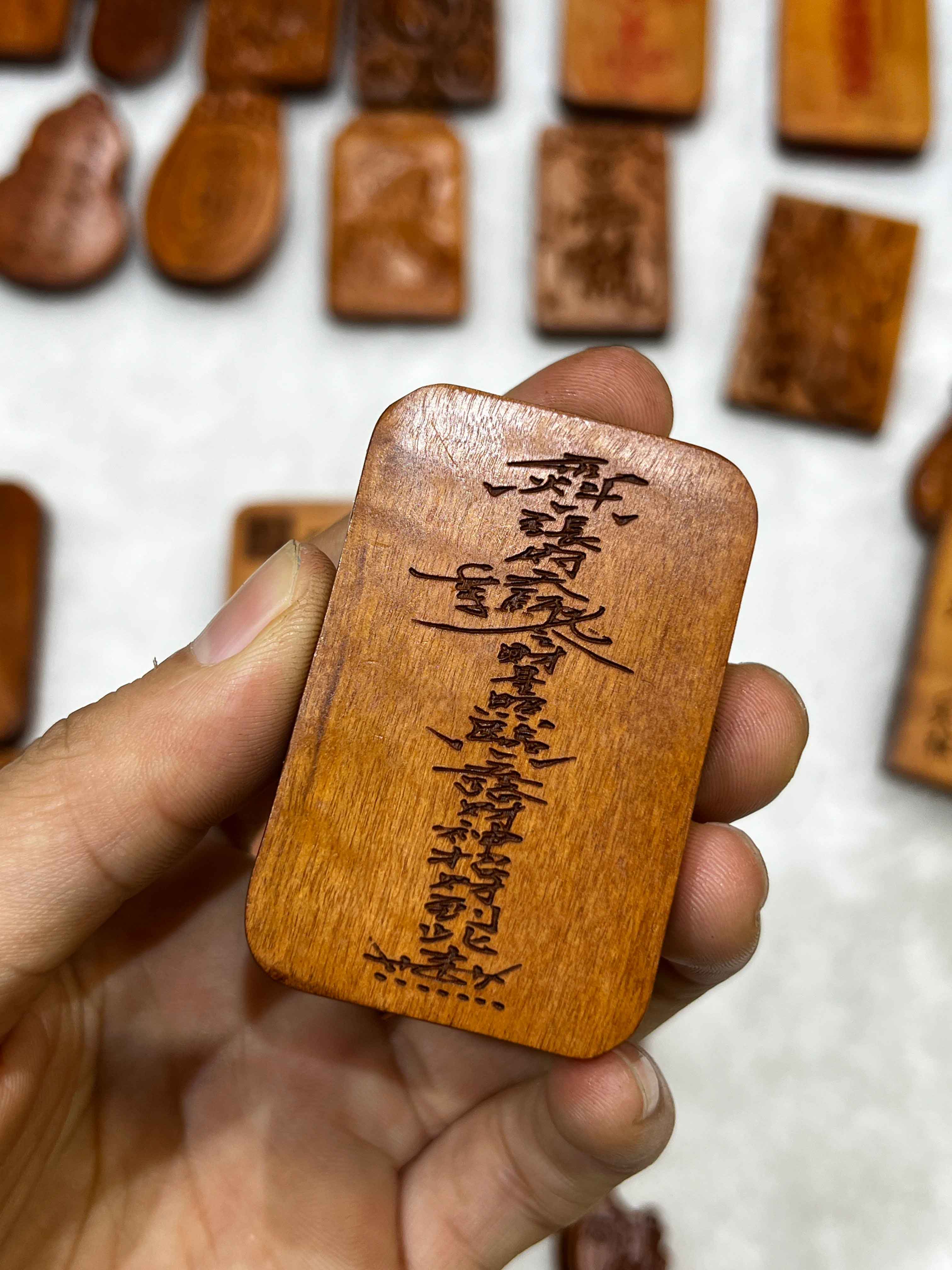 图片[1]-张天师镇煞纳福枣木精雕道系随身无事牌-衔鳞集