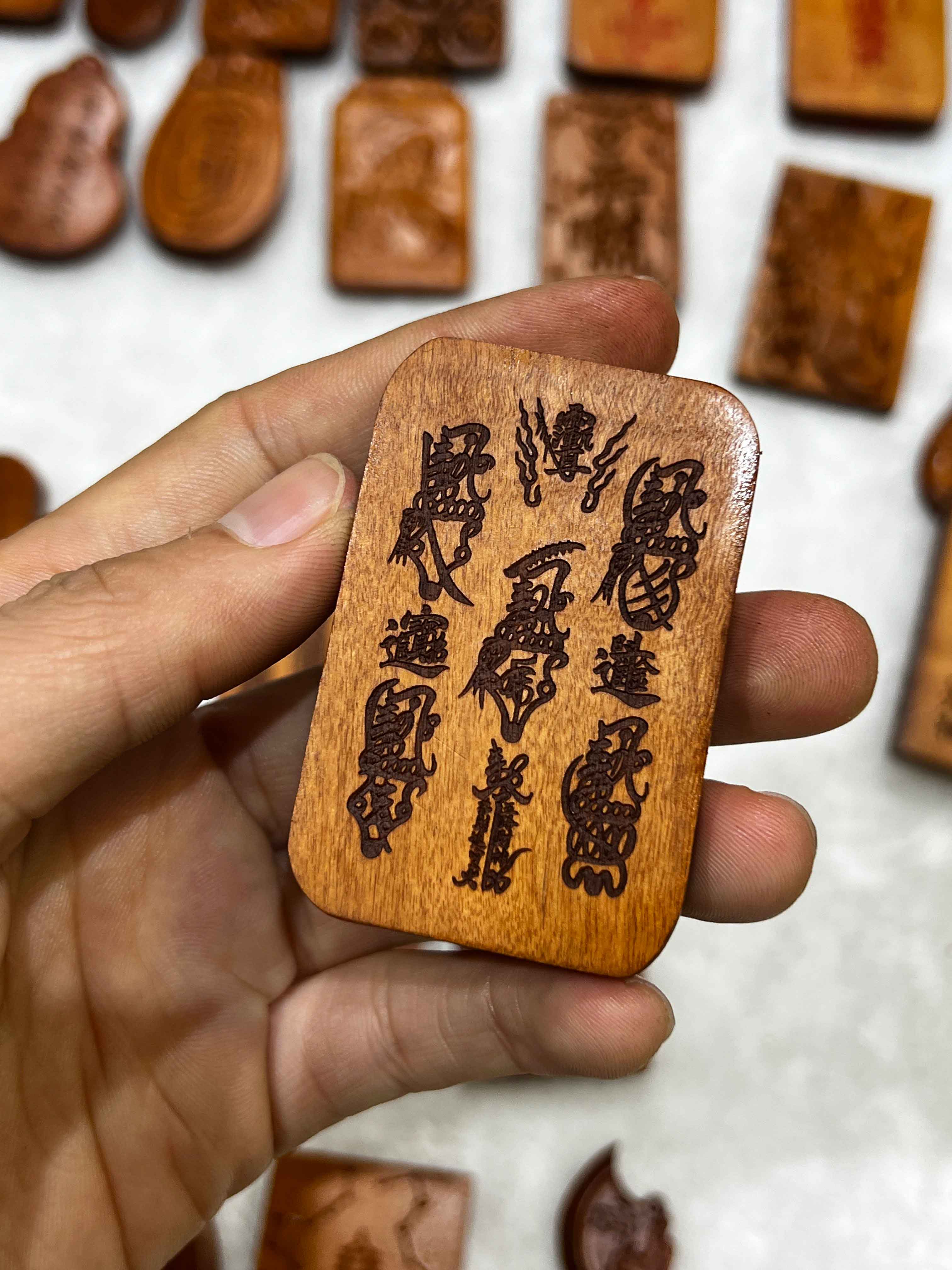 图片[2]-张天师镇煞纳福枣木精雕道系随身无事牌-衔鳞集