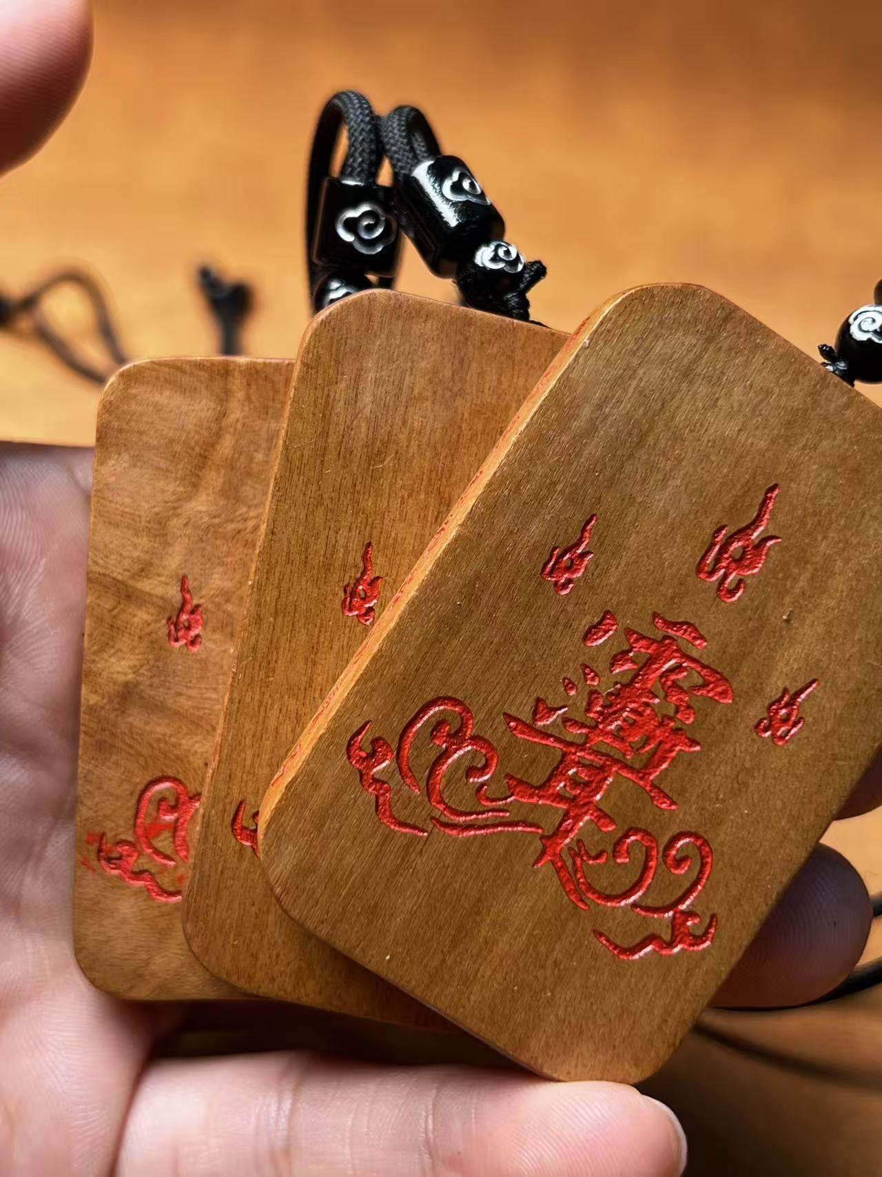 图片[4]-紫微讳雷火符文辟镇煞道系精雕平安无事牌-衔鳞集