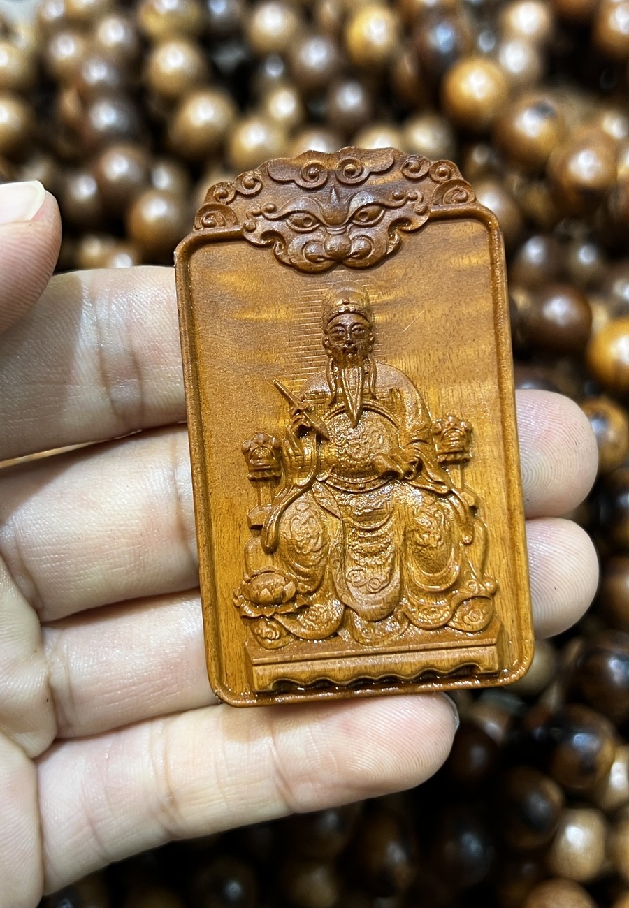 图片[3]-文昌帝君开运助学枣木精雕随身平安无事牌-衔鳞集