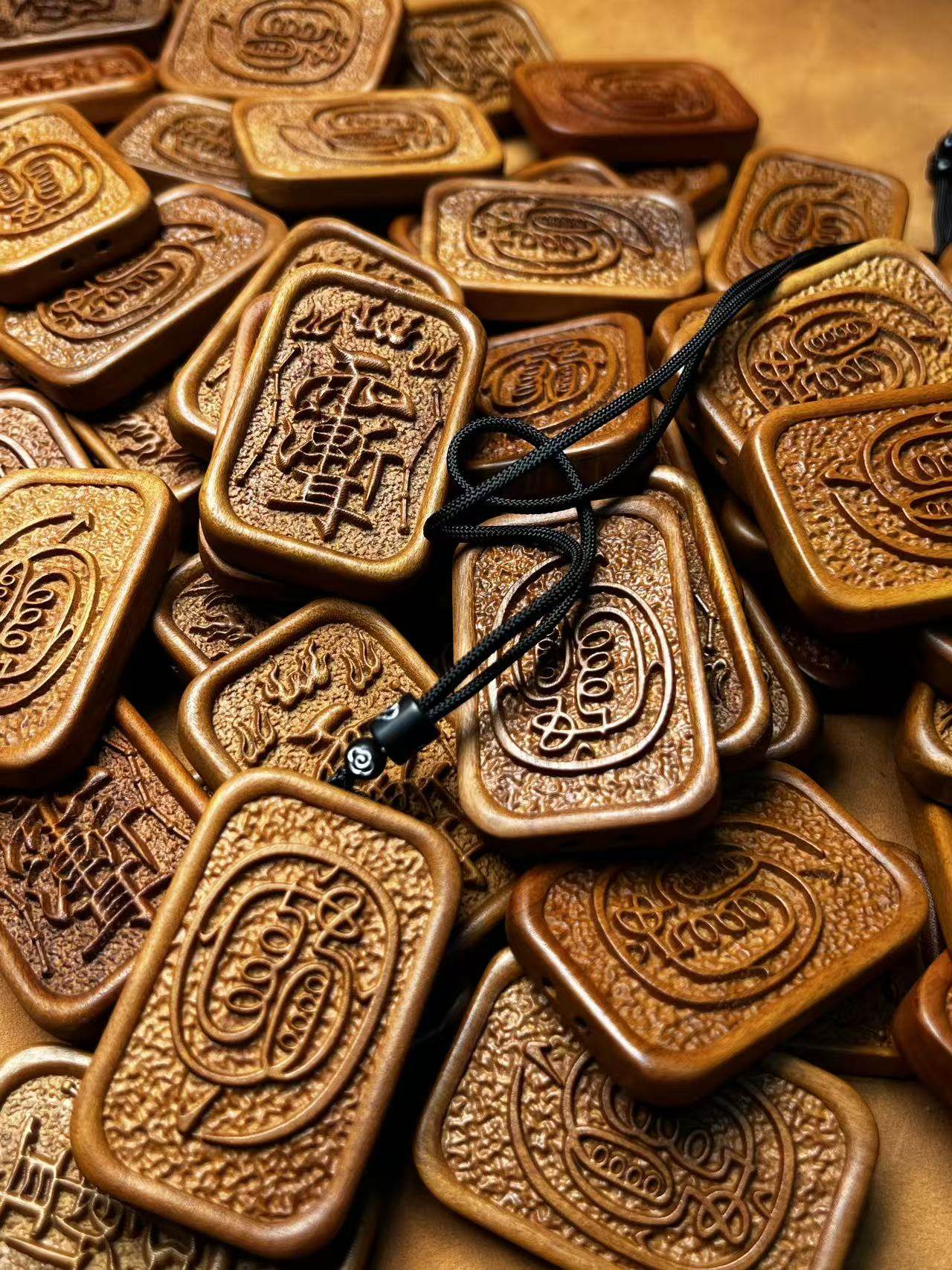 图片[12]-紫微讳金光护体枣木精雕道系平安无事牌-衔鳞集