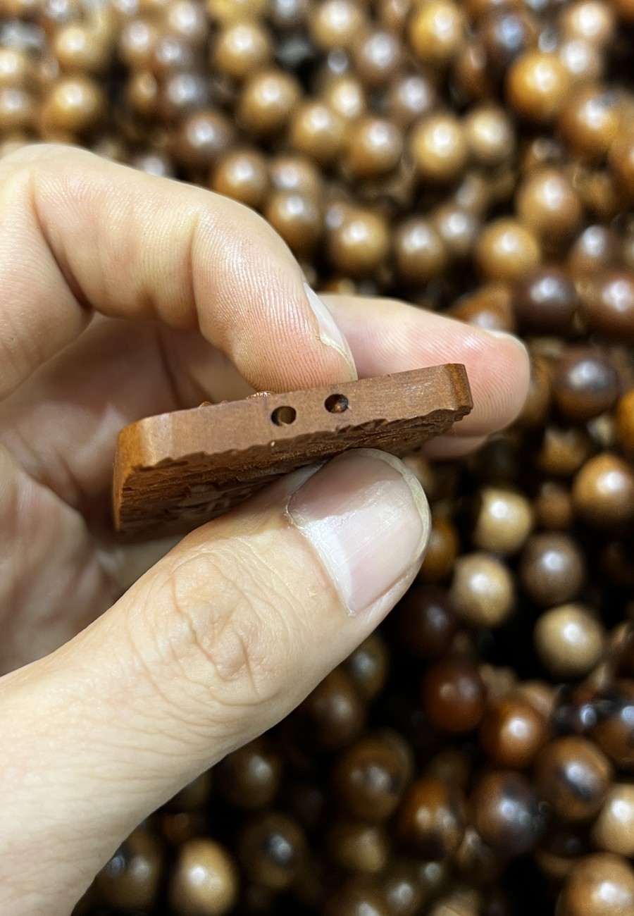 图片[5]-貔貅纳财招宝镇库枣木精雕道系随身无事牌-衔鳞集