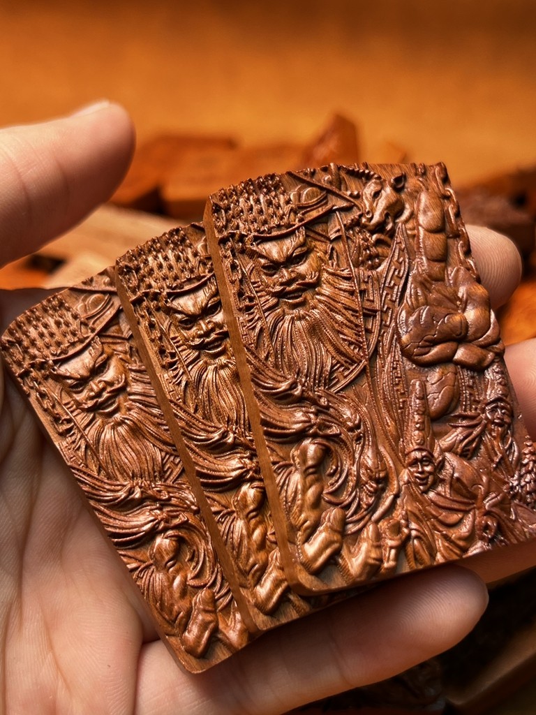 图片[9]-东岳大帝山鬼敕令枣木精雕道系镇宅无事牌-衔鳞集