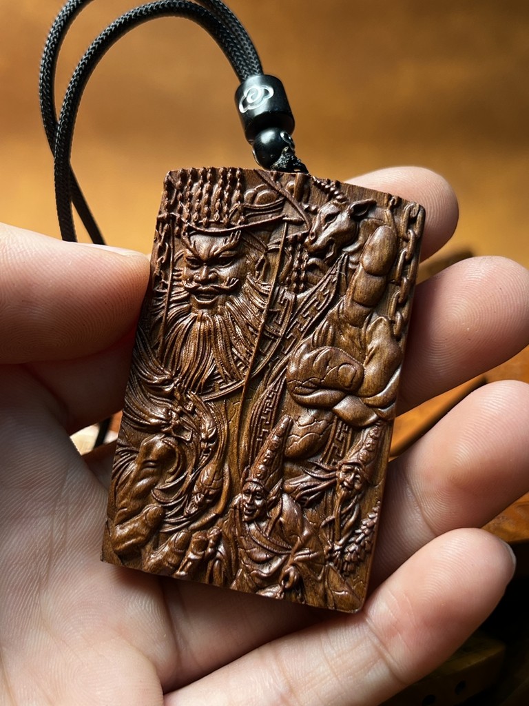 图片[6]-东岳大帝山鬼敕令枣木精雕道系镇宅无事牌-衔鳞集