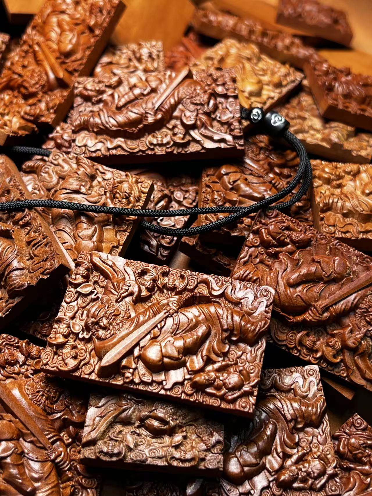 图片[9]-钟馗天师镇宅驱枣木精雕道系平安无事牌-衔鳞集