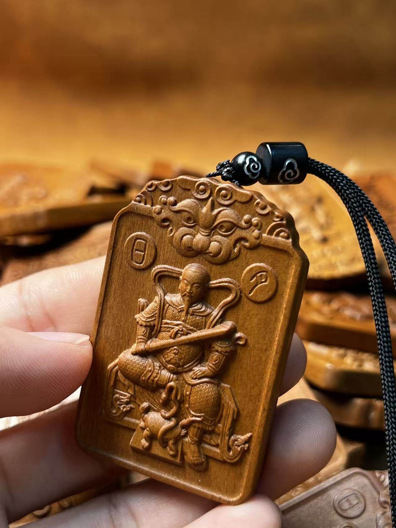 图片[4]-真武大帝荡魔护身枣木精雕道系平安无事牌-衔鳞集