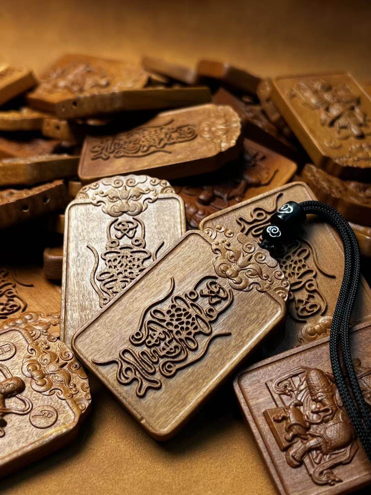 图片[9]-真武大帝荡魔护身枣木精雕道系平安无事牌-衔鳞集