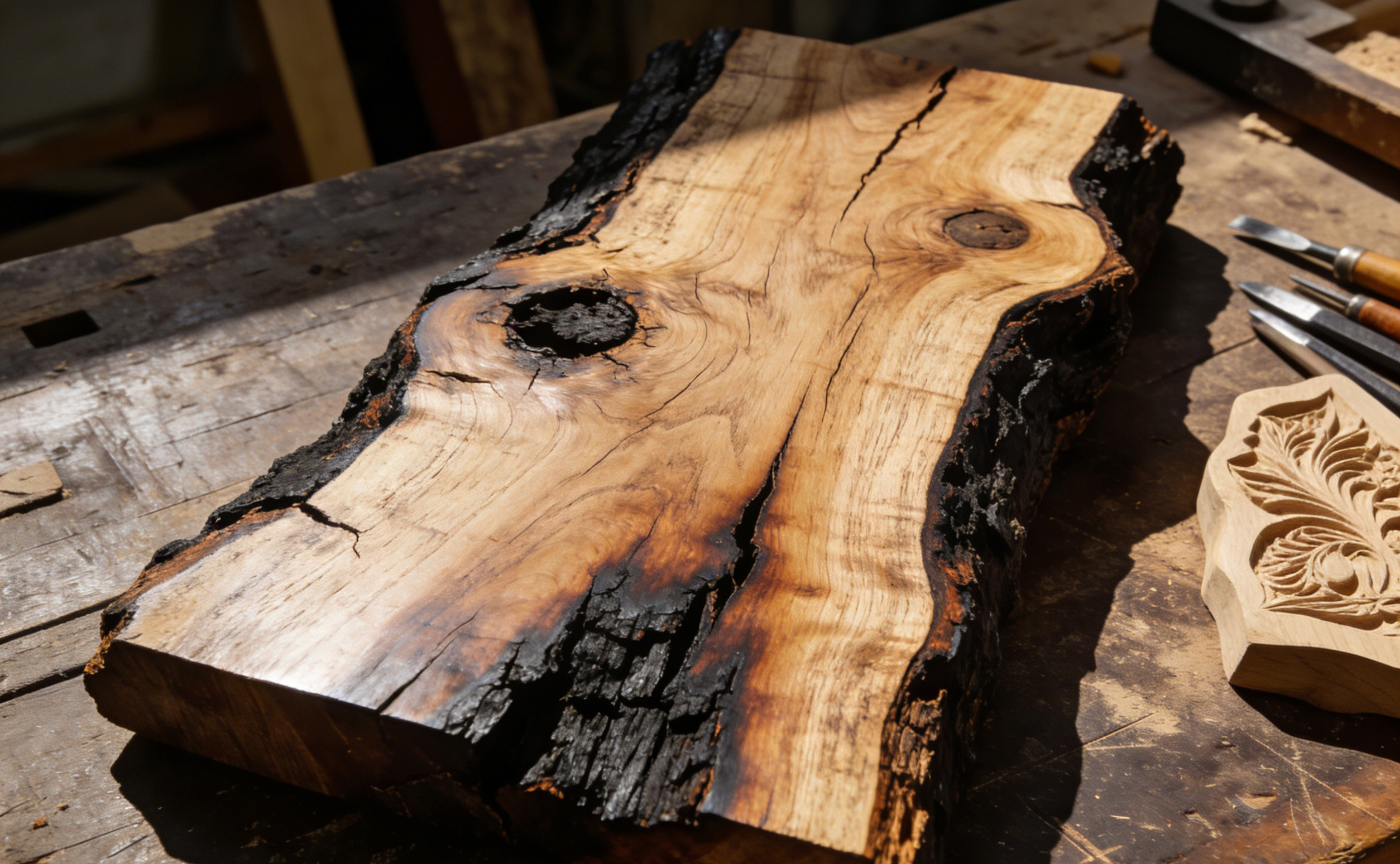 雷击木的现代工艺解读：自然印记与材料叙事-衔鳞集