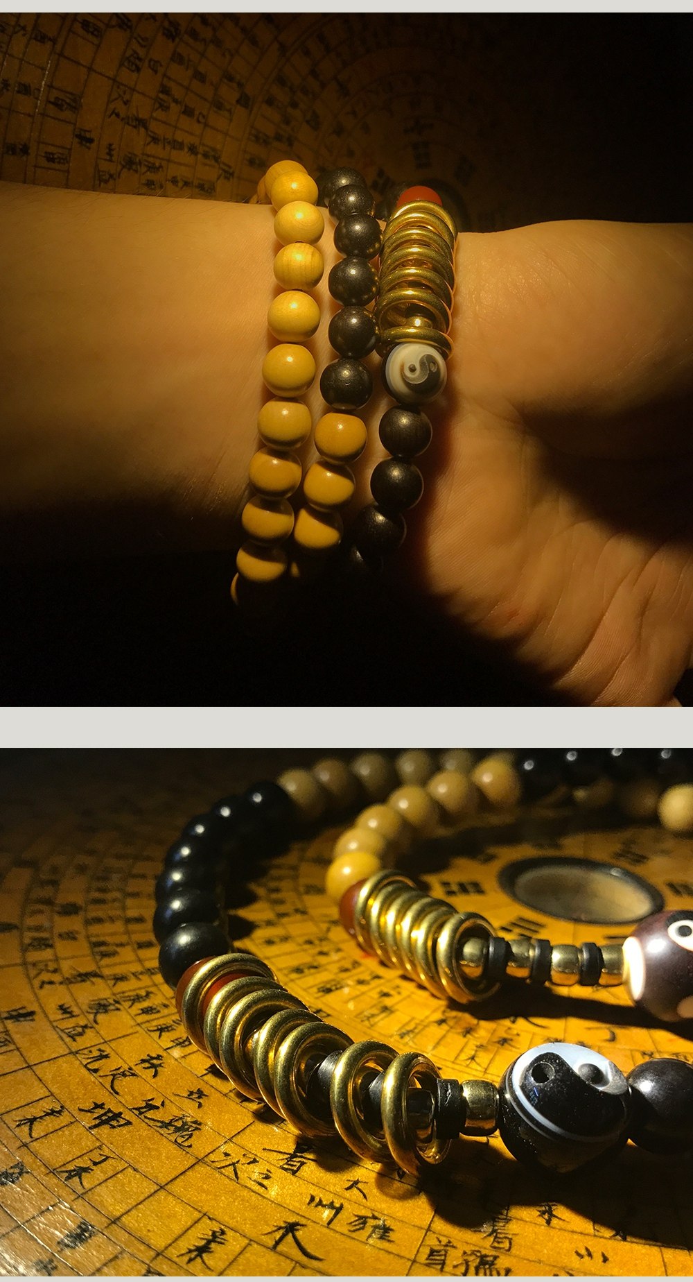 图片[6]-南辰北斗护法阴阳流珠手串-衔鳞集