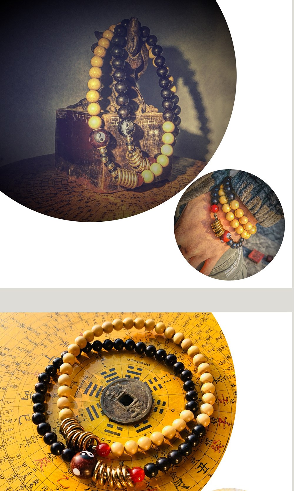 图片[8]-南辰北斗护法阴阳流珠手串-衔鳞集