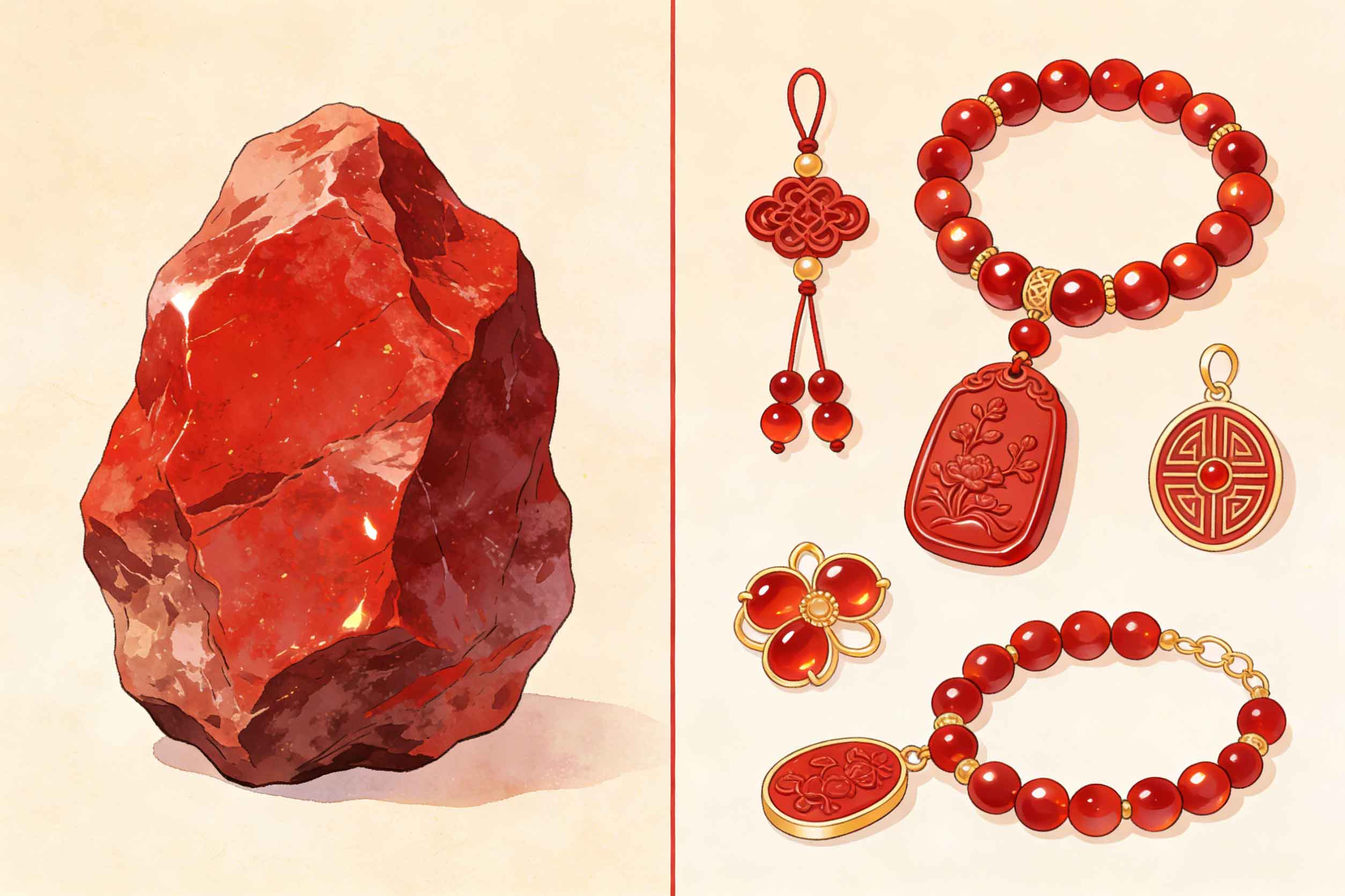 朱砂：从古老矿物到现代情感信物-衔鳞集