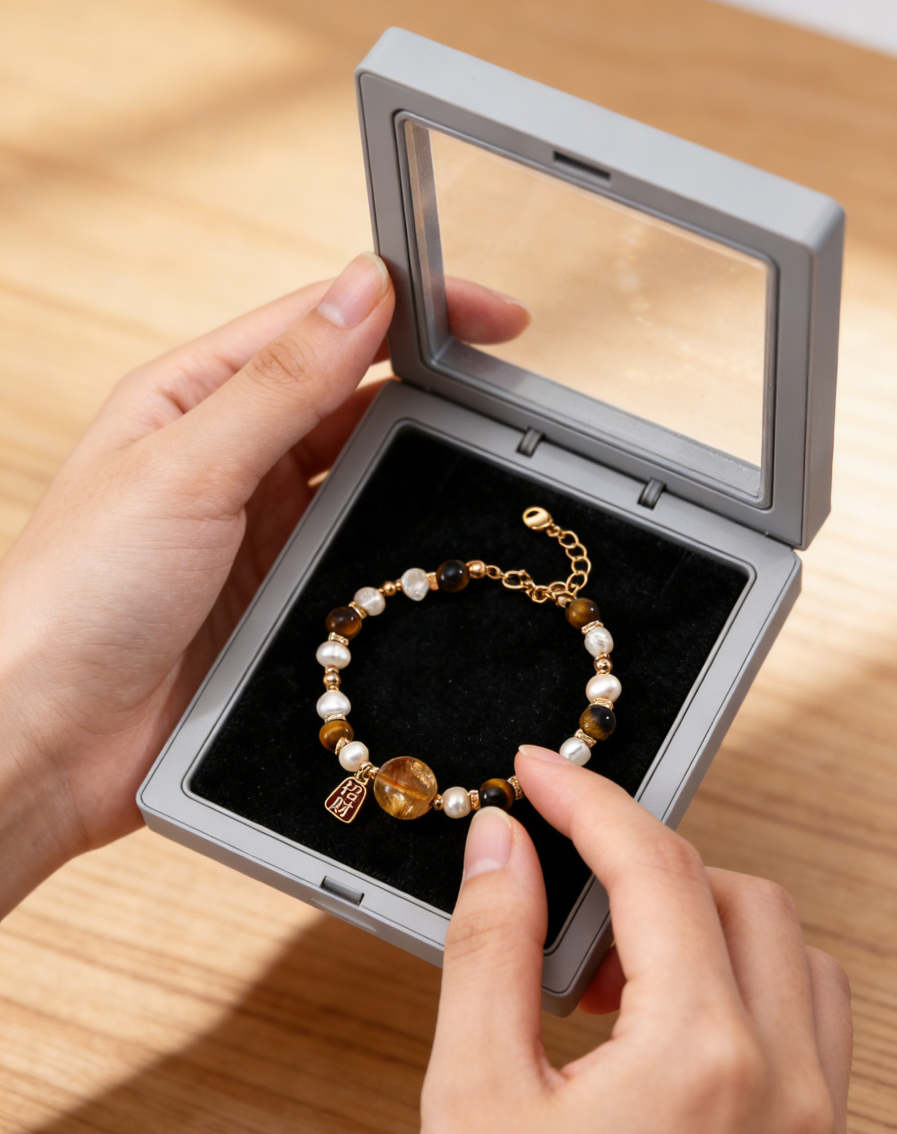 图片[6]-「金虎衔珠」新年三饰手链耳环项链新年系列首发-衔鳞集