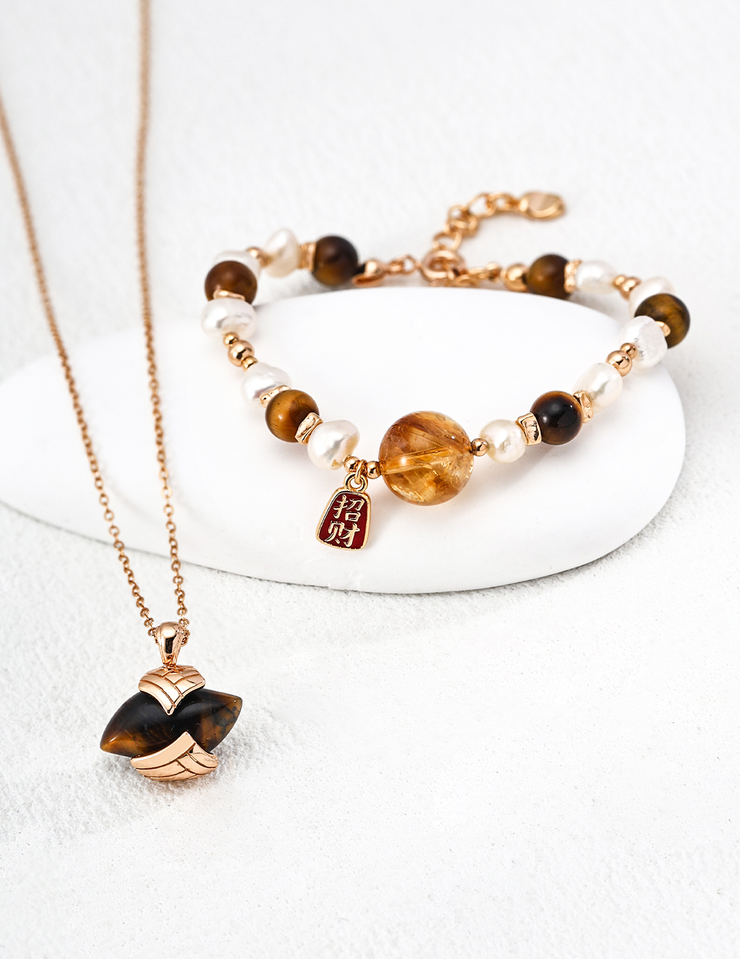 图片[10]-「金虎衔珠」新年三饰手链耳环项链新年系列首发-衔鳞集