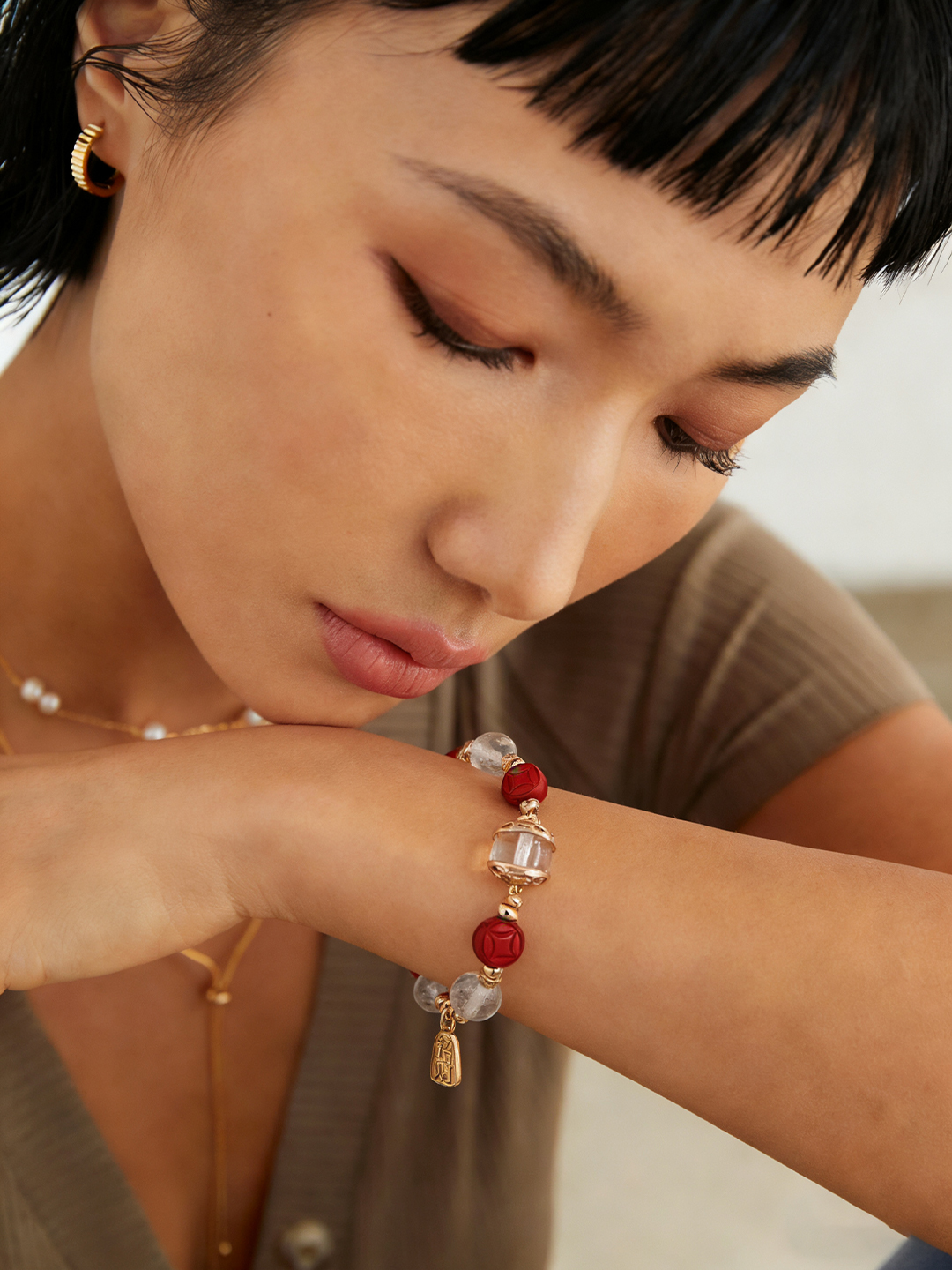 图片[1]-「鸿运招财」新年三饰手链耳钉戒指新年系列首发-衔鳞集