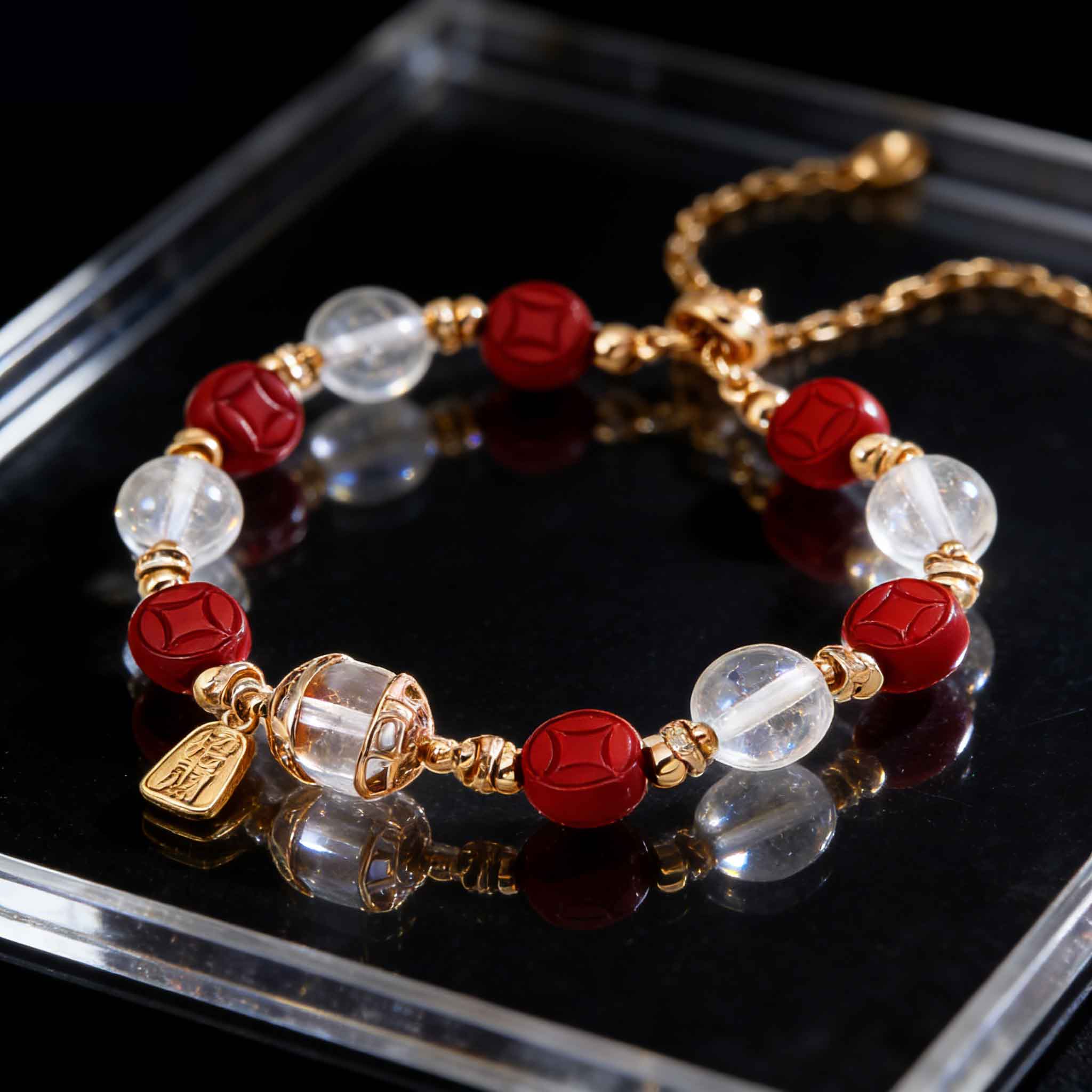 「鸿运招财」新年三饰手链耳钉戒指新年系列首发-衔鳞集