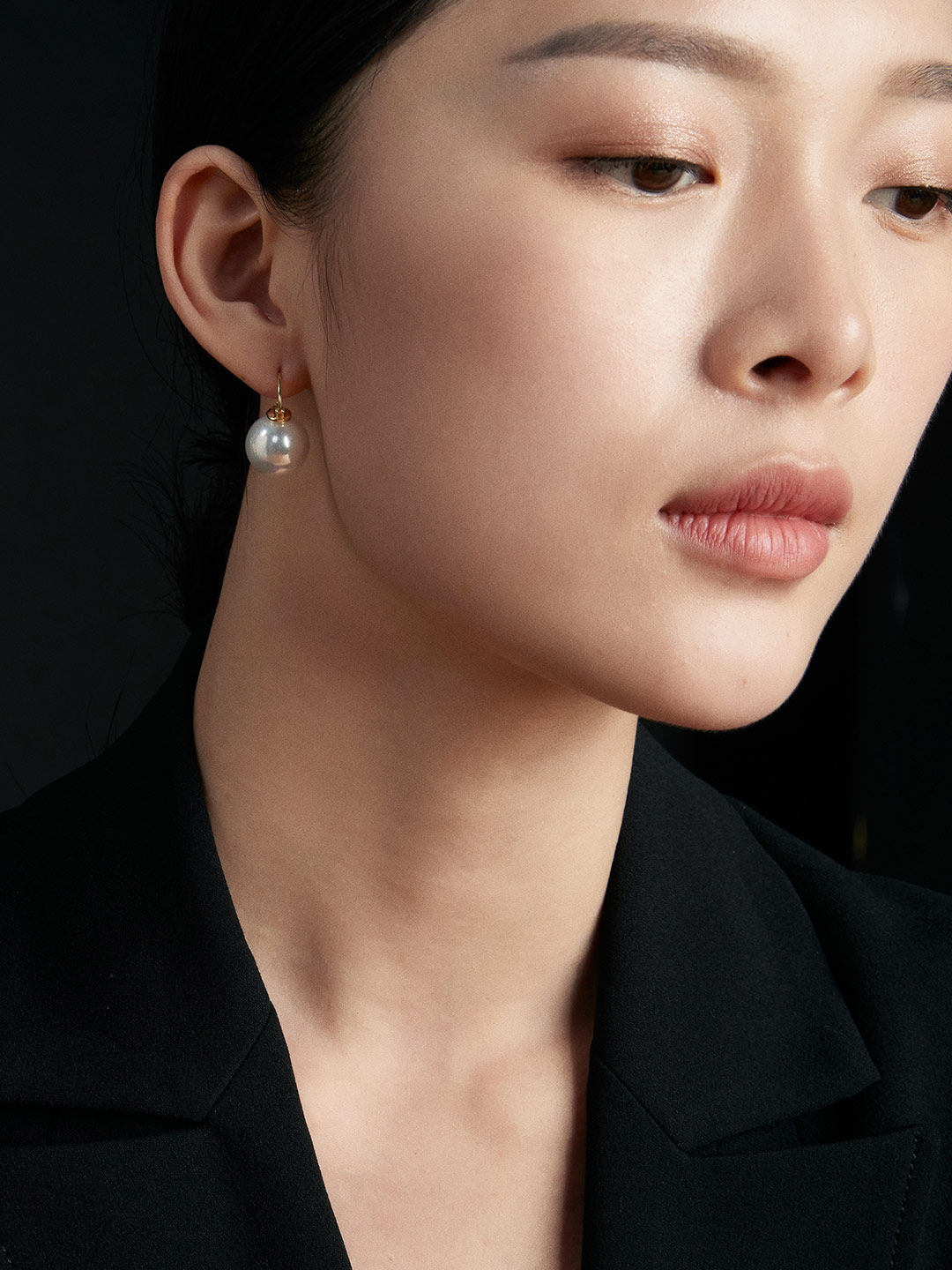 图片[2]-「简」贝珠耳环-衔鳞集