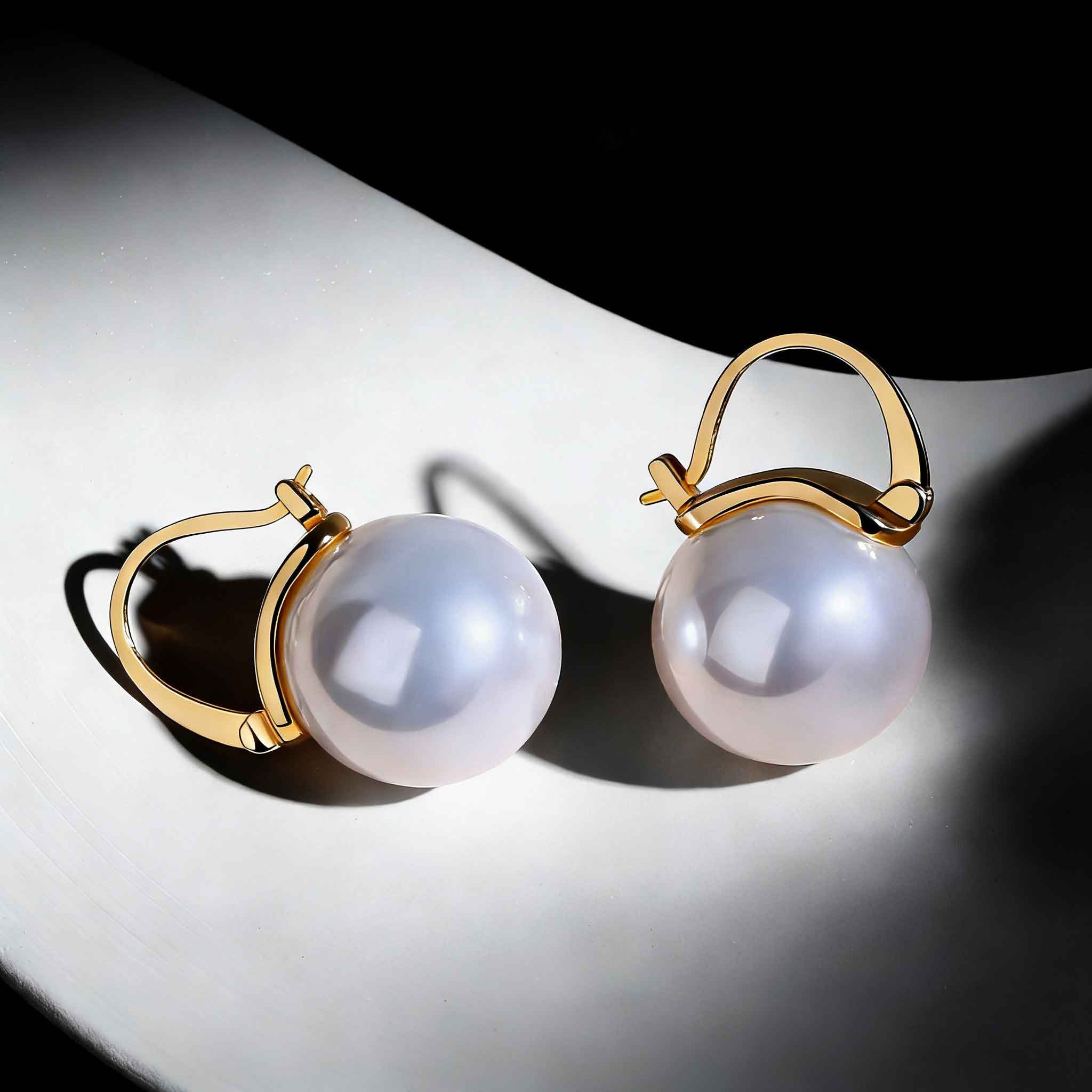 「简」贝珠耳环-衔鳞集