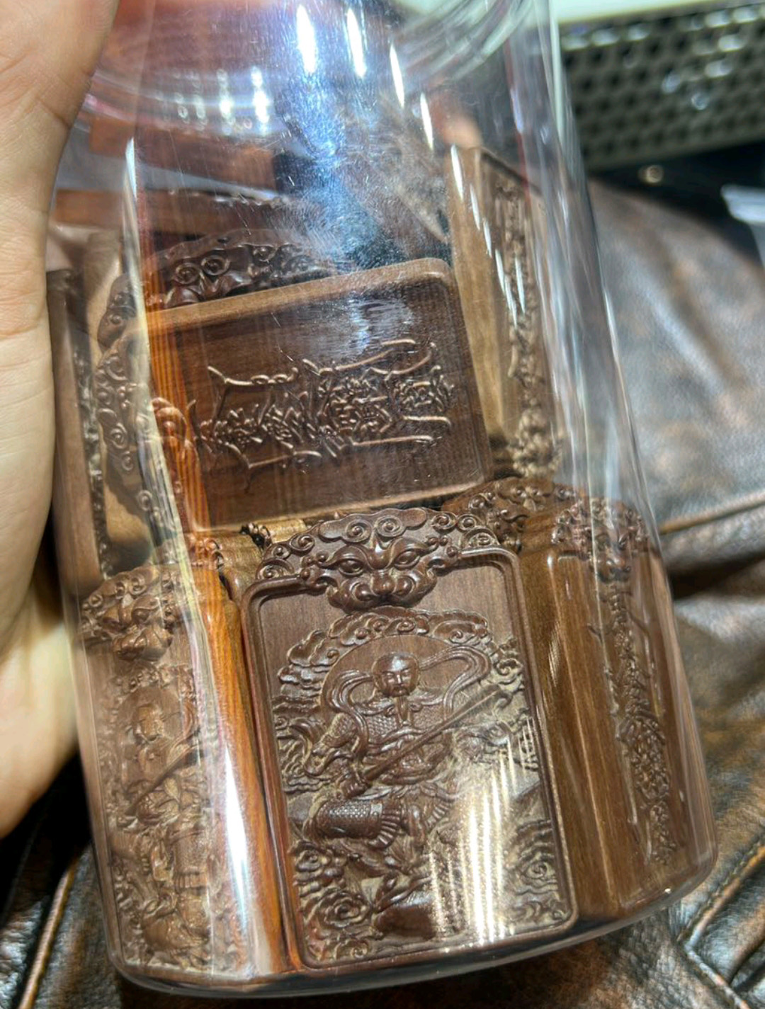 图片[6]-真武大帝檀香木驱邪纳吉护身牌-衔鳞集