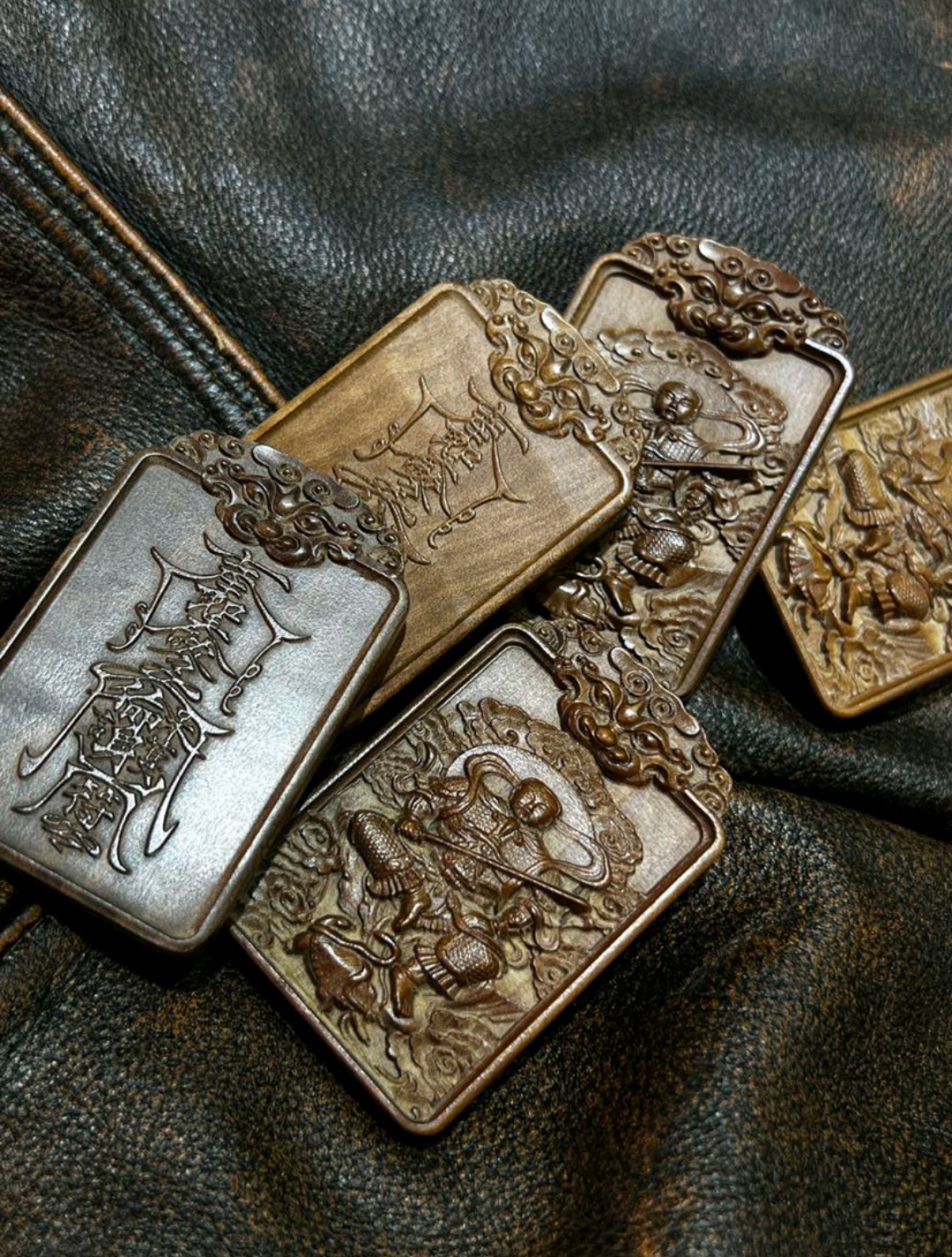 图片[2]-真武大帝檀香木驱邪纳吉护身牌-衔鳞集