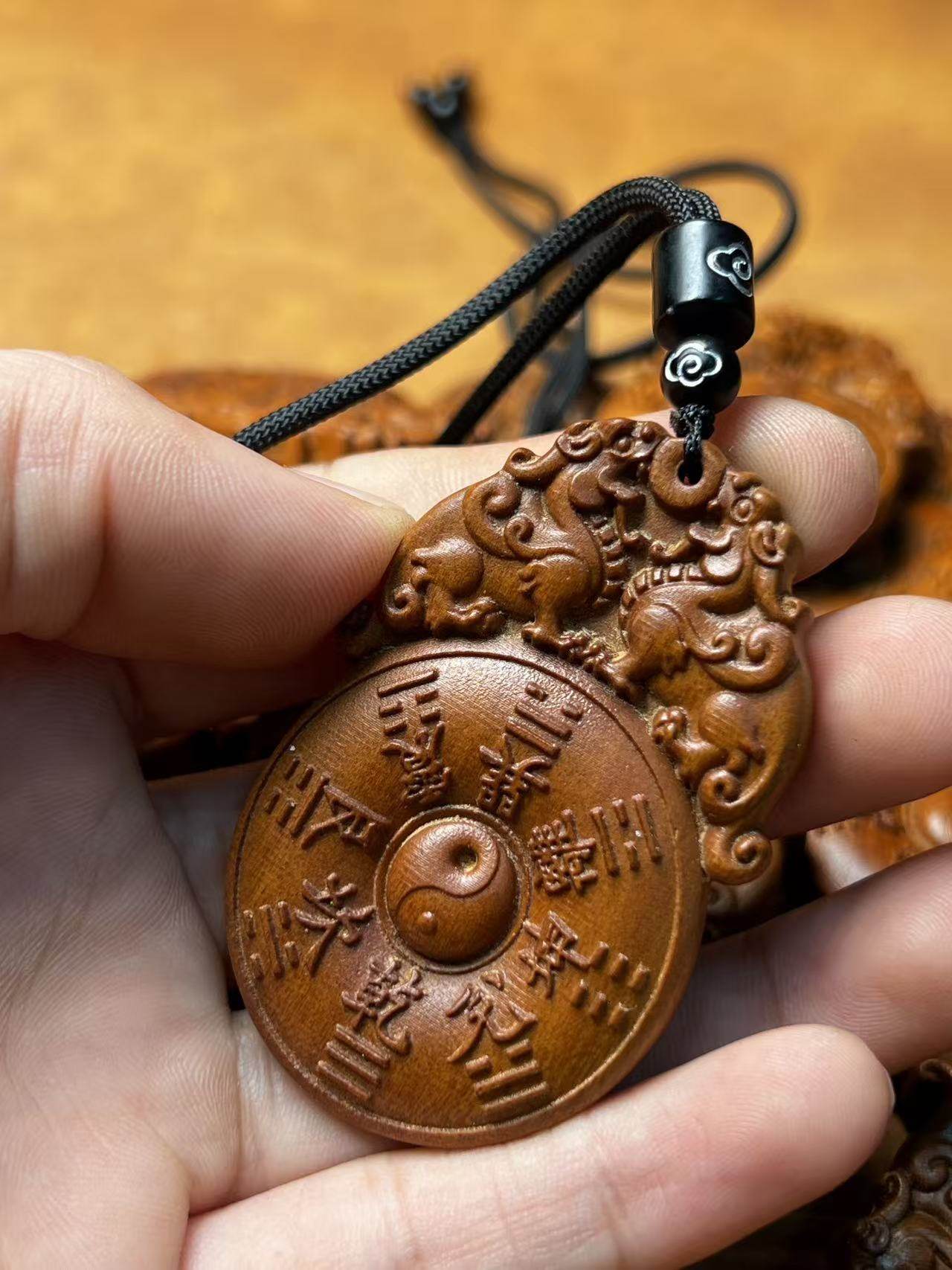 图片[4]-山鬼雷霆敕令枣木精雕道系平安无事牌-衔鳞集