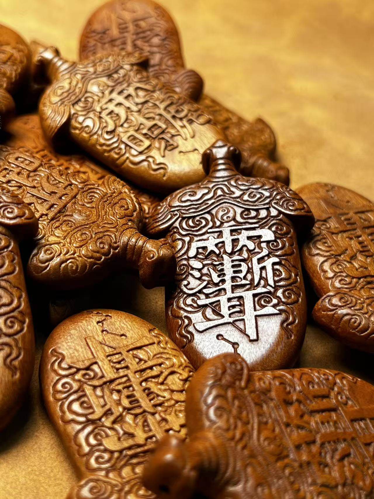 图片[7]-紫微讳天剑破煞枣木精雕道系平安无事牌-衔鳞集