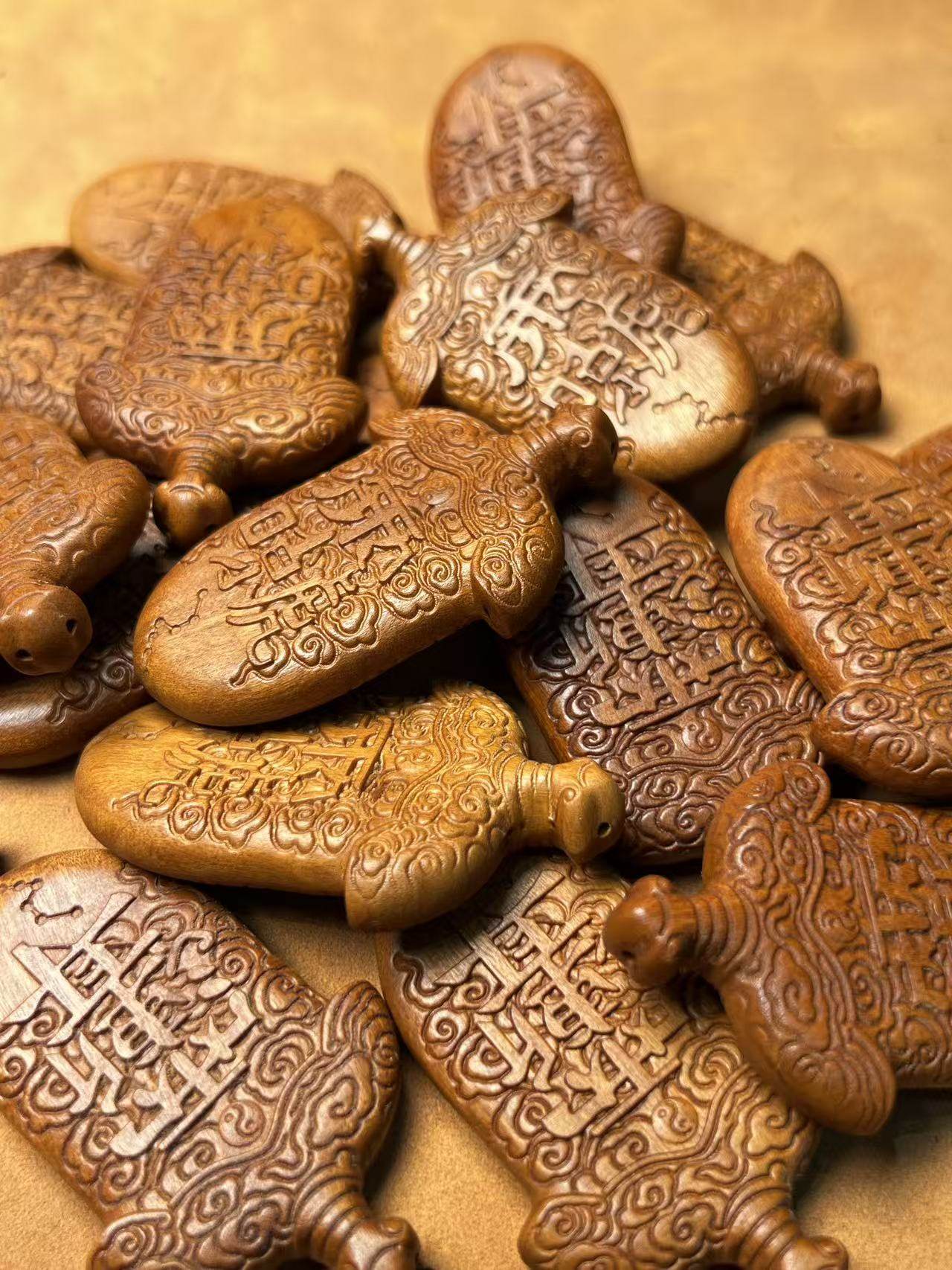 图片[8]-紫微讳天剑破煞枣木精雕道系平安无事牌-衔鳞集