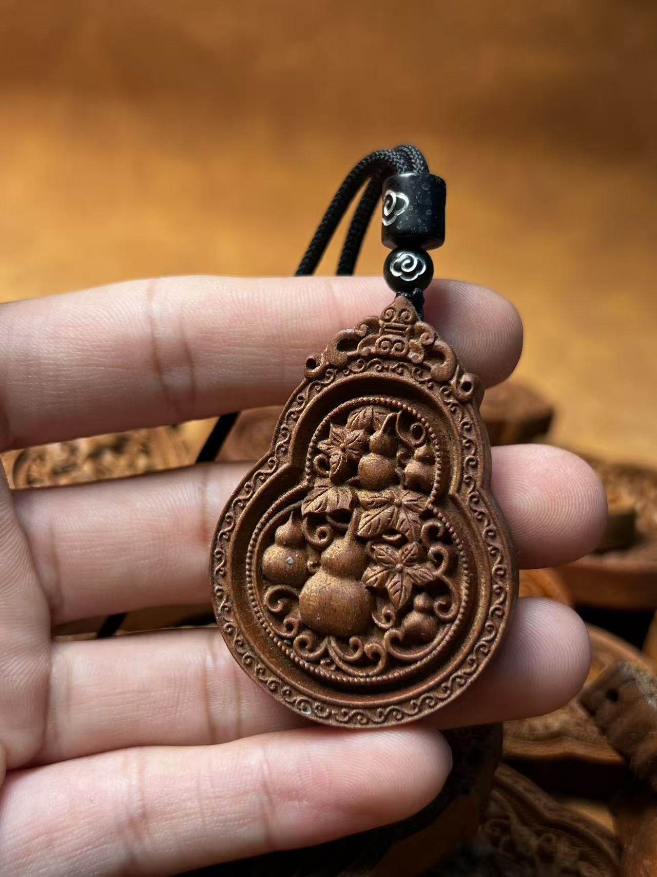 图片[5]-宝葫芦纳福化煞枣木精雕道系平安无事牌-衔鳞集