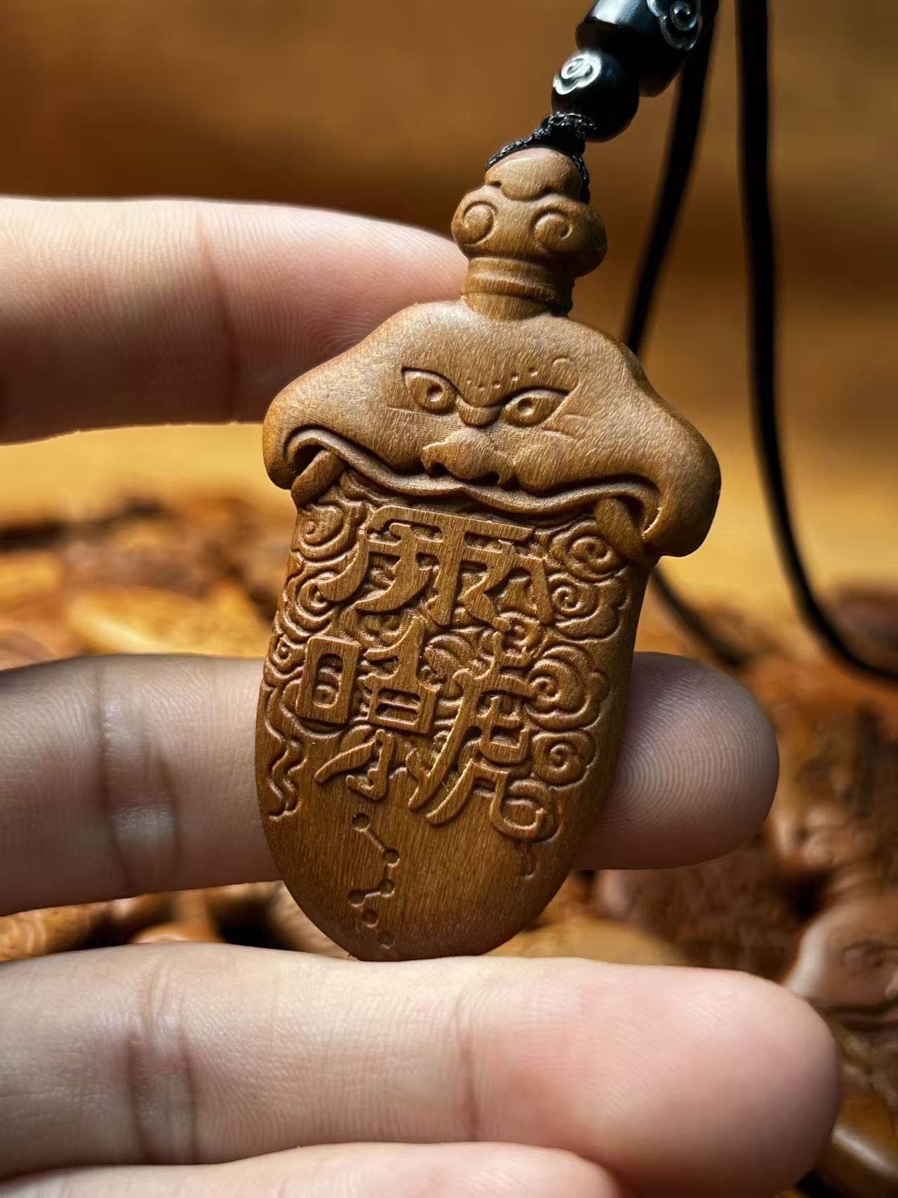 图片[3]-五雷枣木剑吊坠精雕道系随身护法无事牌-衔鳞集