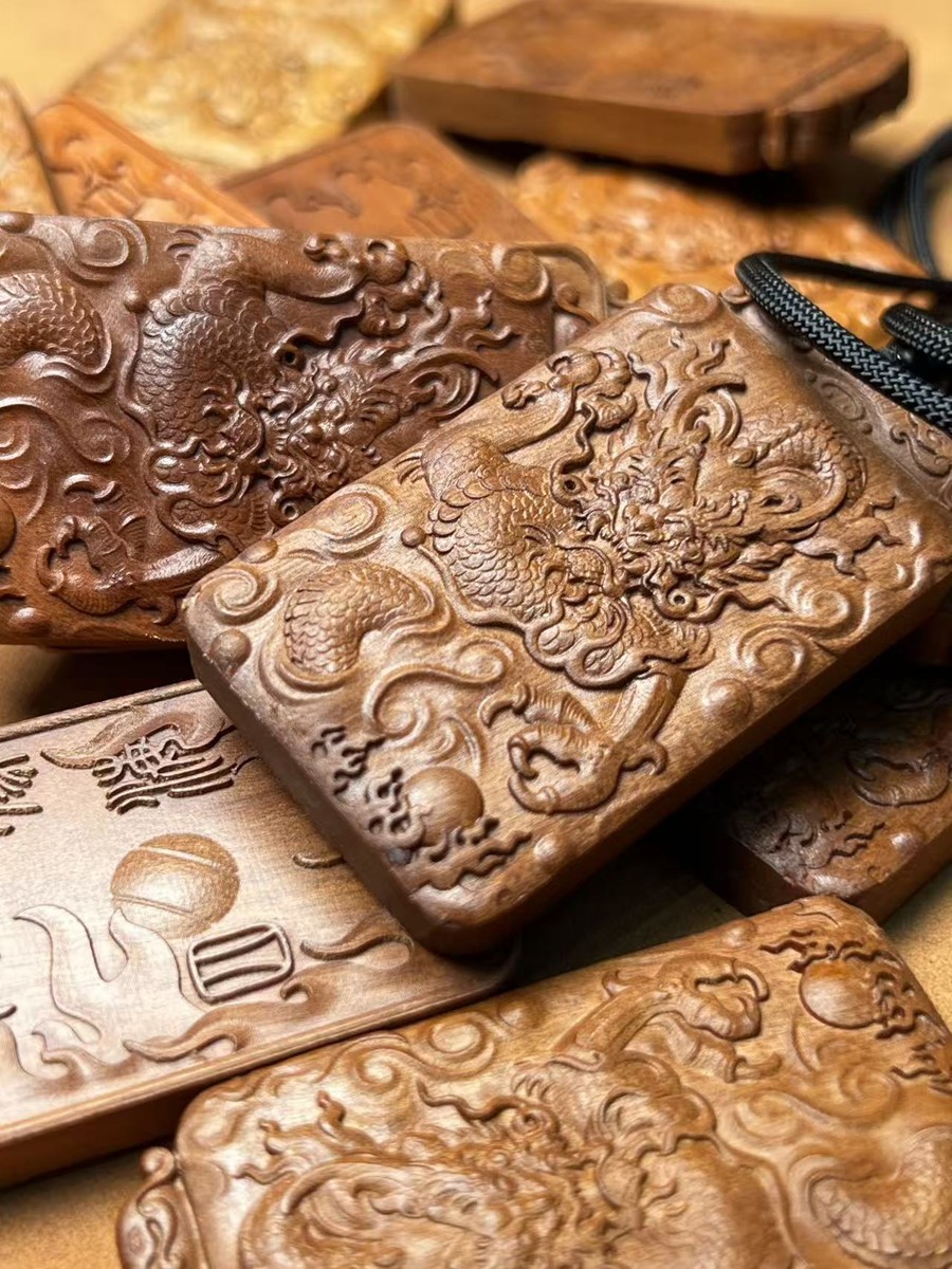 图片[4]-神龙护体招财枣木精雕道系平安吊坠-衔鳞集