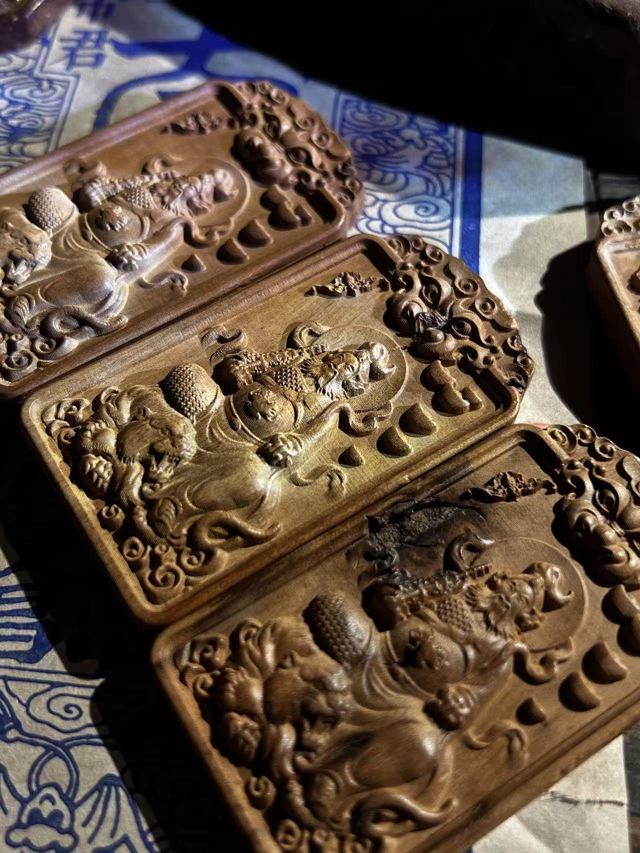 图片[3]-赵公明讳字招财枣木精雕道系平安无事牌-衔鳞集