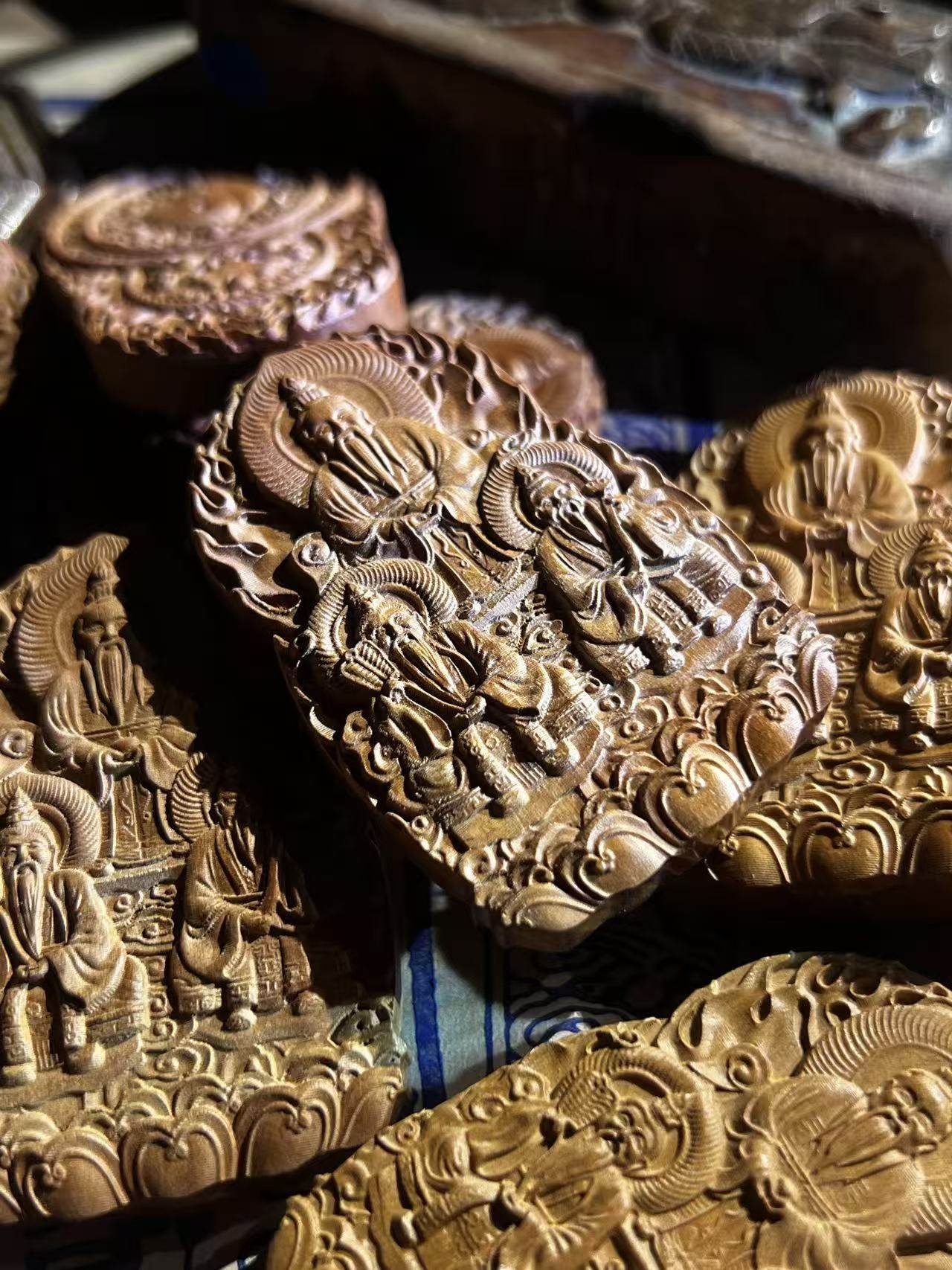 图片[7]-三清祖师护法枣木老料精雕道系无事牌-衔鳞集