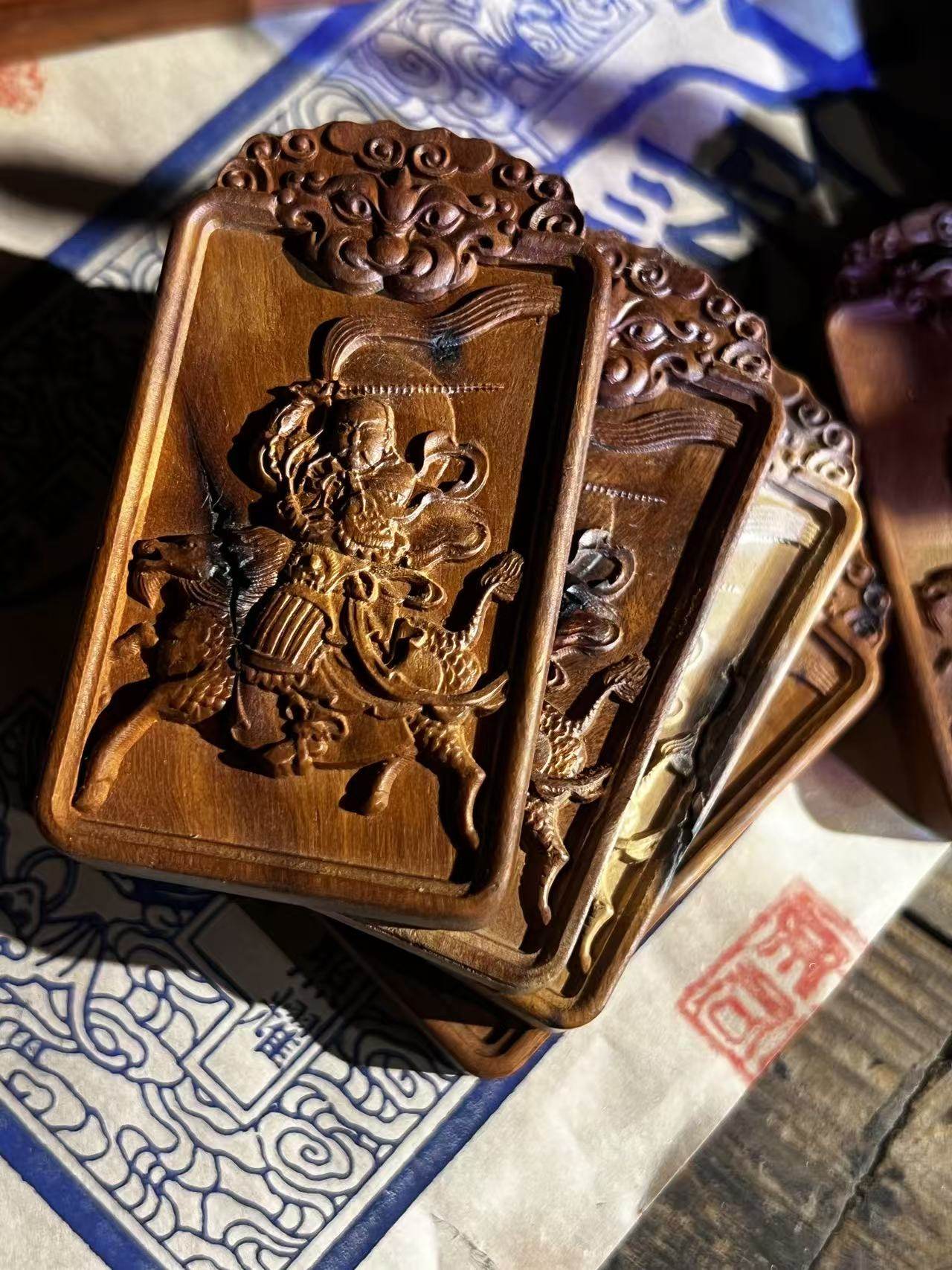 图片[6]-雷声普化天尊枣木精雕道系平安无事牌-衔鳞集