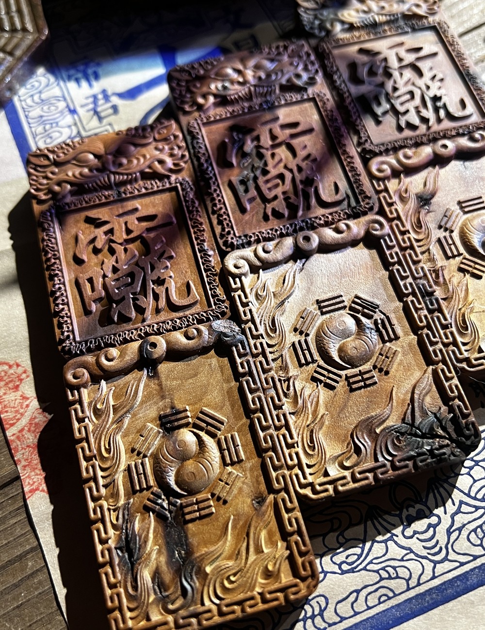图片[13]-雷祖太极八卦枣木精雕道系平安无事牌-衔鳞集