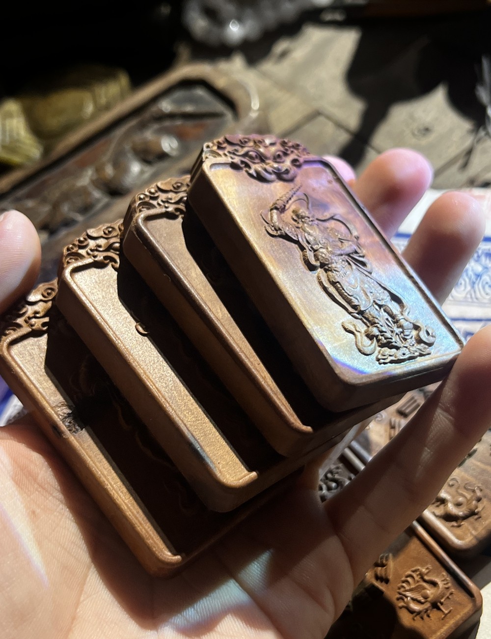 图片[3]-雷击枣木王灵官法牌精雕道系随身牌-衔鳞集