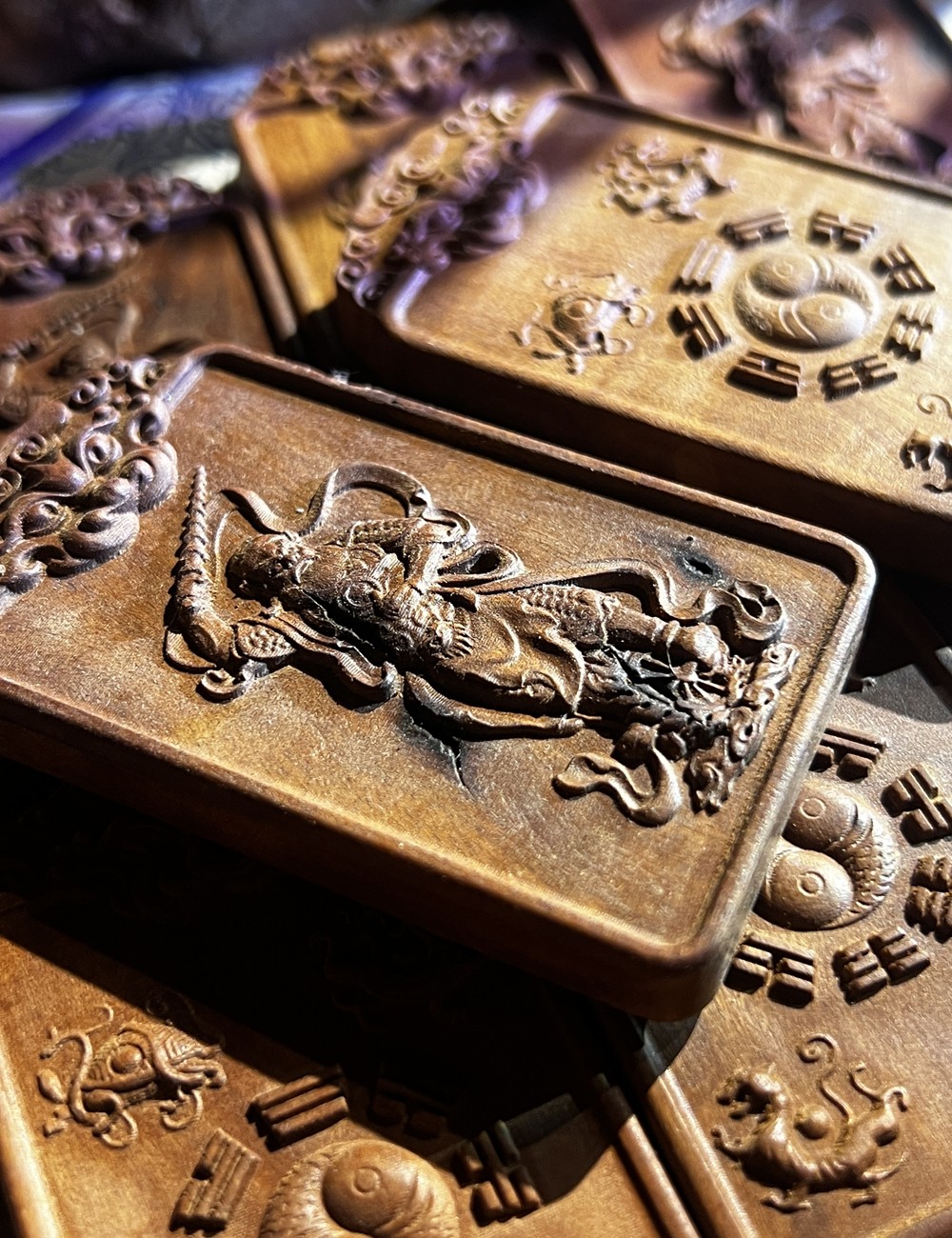 图片[5]-雷击枣木王灵官法牌精雕道系随身牌-衔鳞集