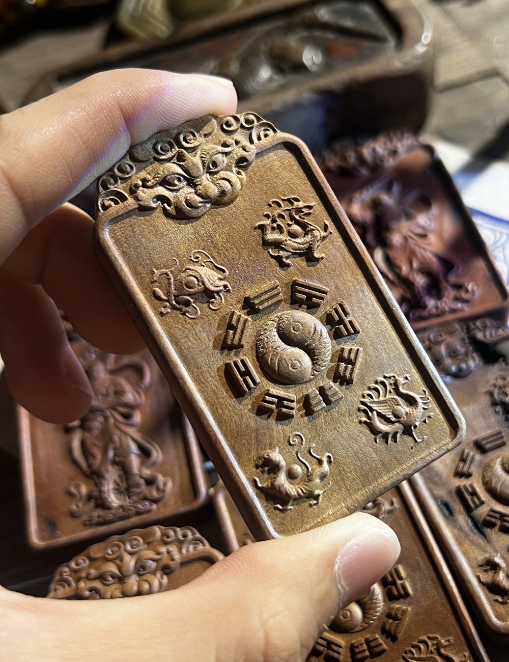 图片[2]-雷击枣木王灵官法牌精雕道系随身牌-衔鳞集