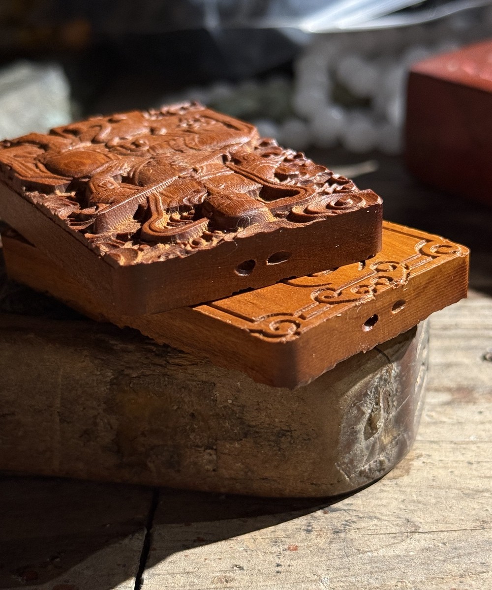 图片[2]-真武大帝护法枣木精雕道系随身平安无事牌-衔鳞集