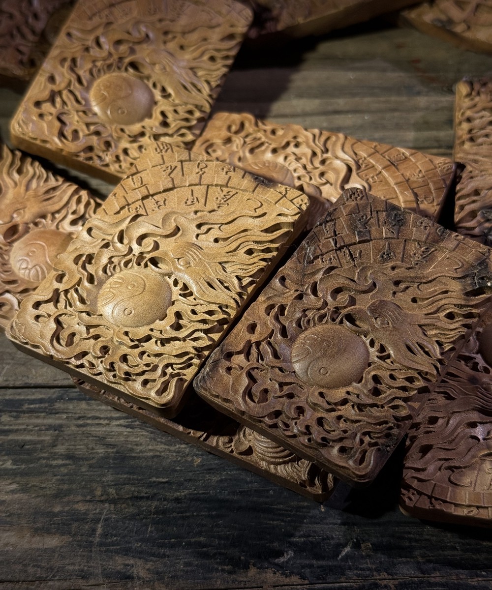 图片[4]-紫微讳火凤凰杀伐枣木精雕道系平安无事牌-衔鳞集