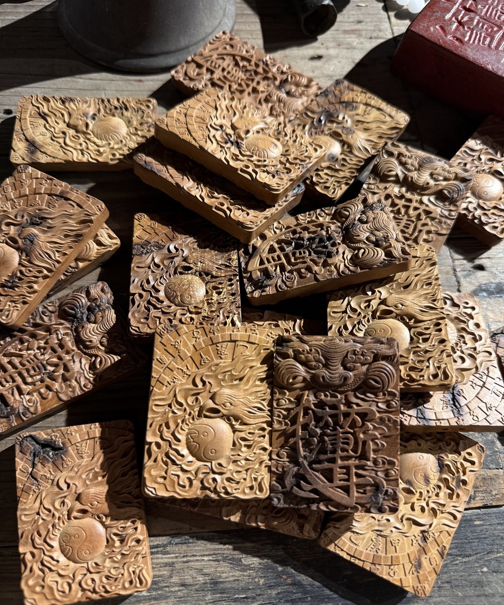 图片[5]-紫微讳火凤凰杀伐枣木精雕道系平安无事牌-衔鳞集