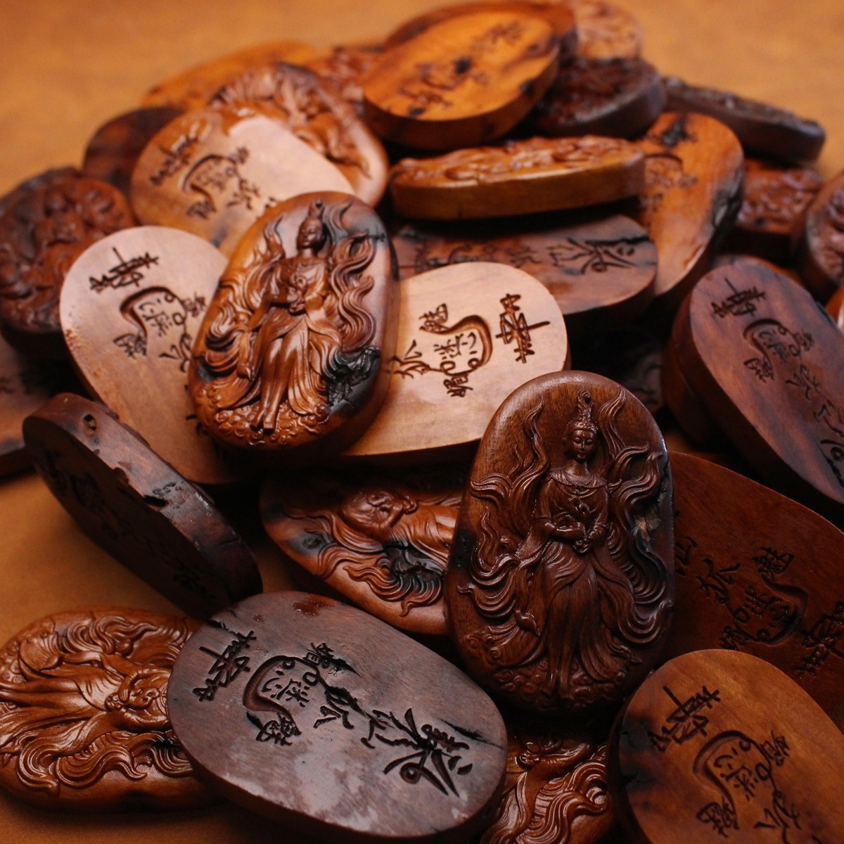 图片[6]-仙狐助运事业有成枣木精雕道系平安无事牌-衔鳞集